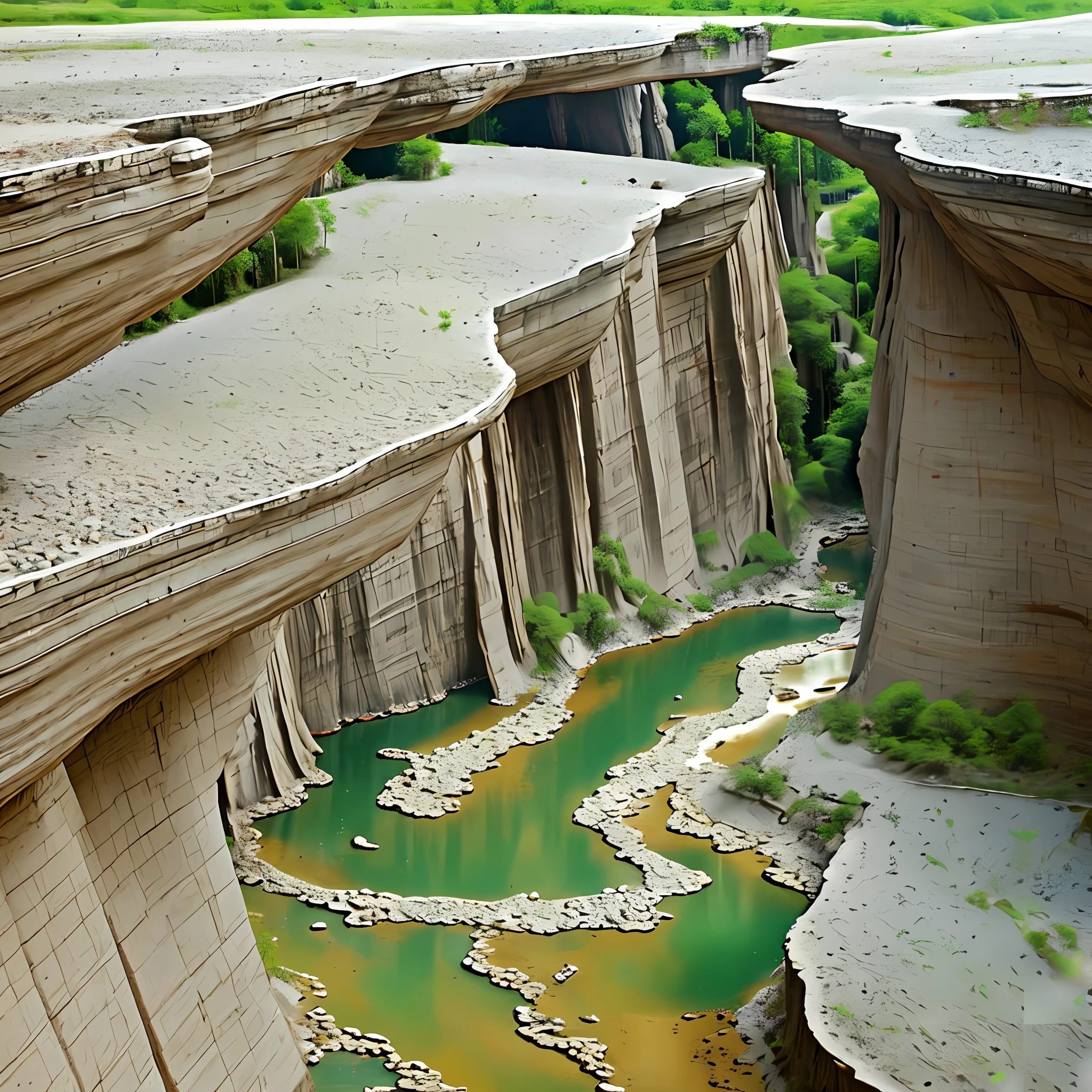 Guangxi peculiar karst landforms, caves, underground dark rivers --auto --s2