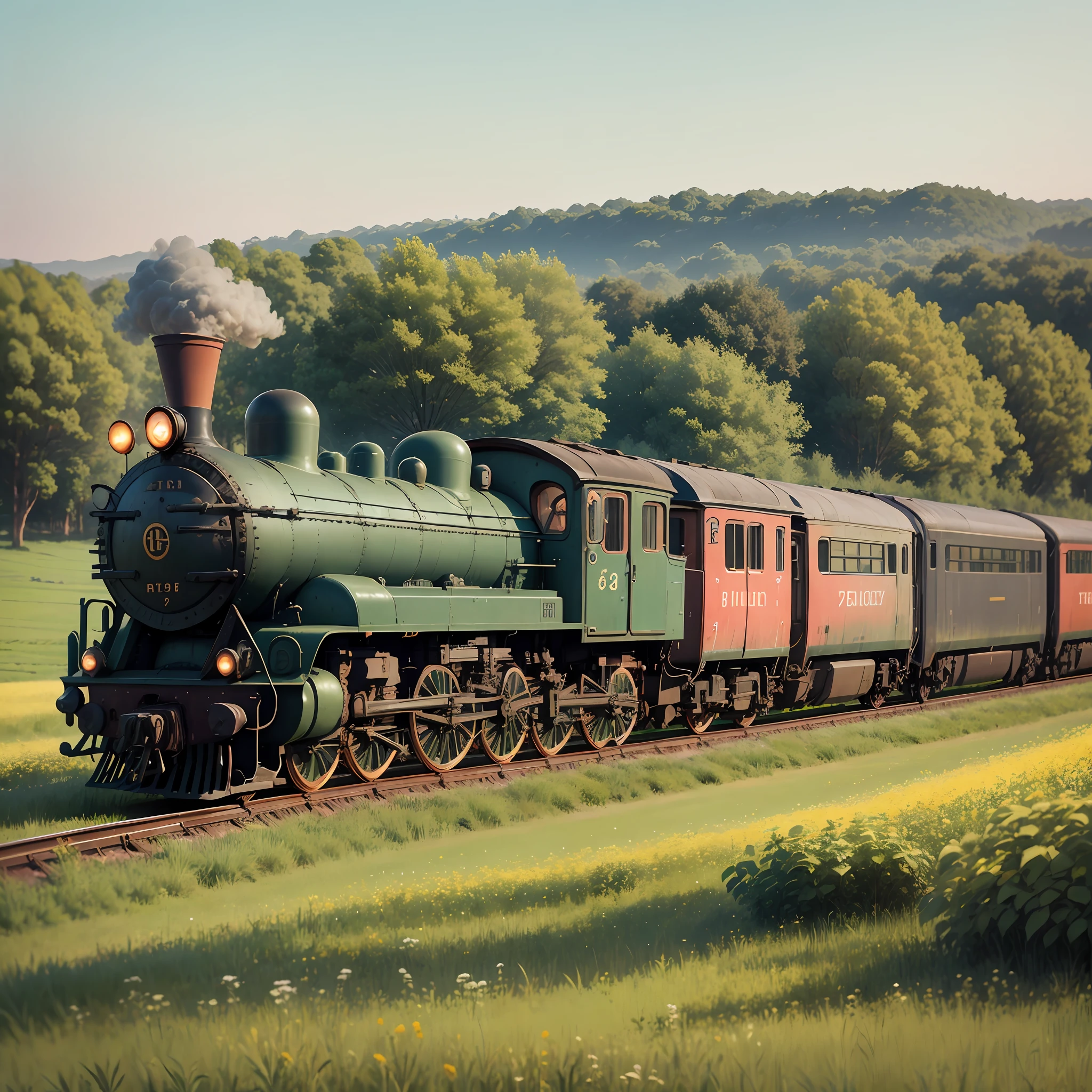 The train that was running through the fields --auto --s2