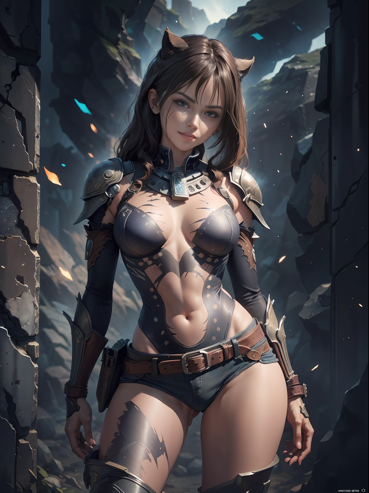 a woman ,a fully clothed with a biomechanical cowboy outfit, cowboy boots, cowboy shirt, scars in the face, gleaming metal bones and teeth showing through her face, colt peacemaker pistol in right hand, sole focus, cowboy shot, contrapposto,masterpiece, award-winning photography, macro photography vivid colors, photorealistic, atmospheric, cinematic, moody, rule of thirds, majestic, detailed, sharp details,sharp focus, perfect anatomy, aesthetic, art by yusuke murata and frank franzetta --imagine --auto --s2