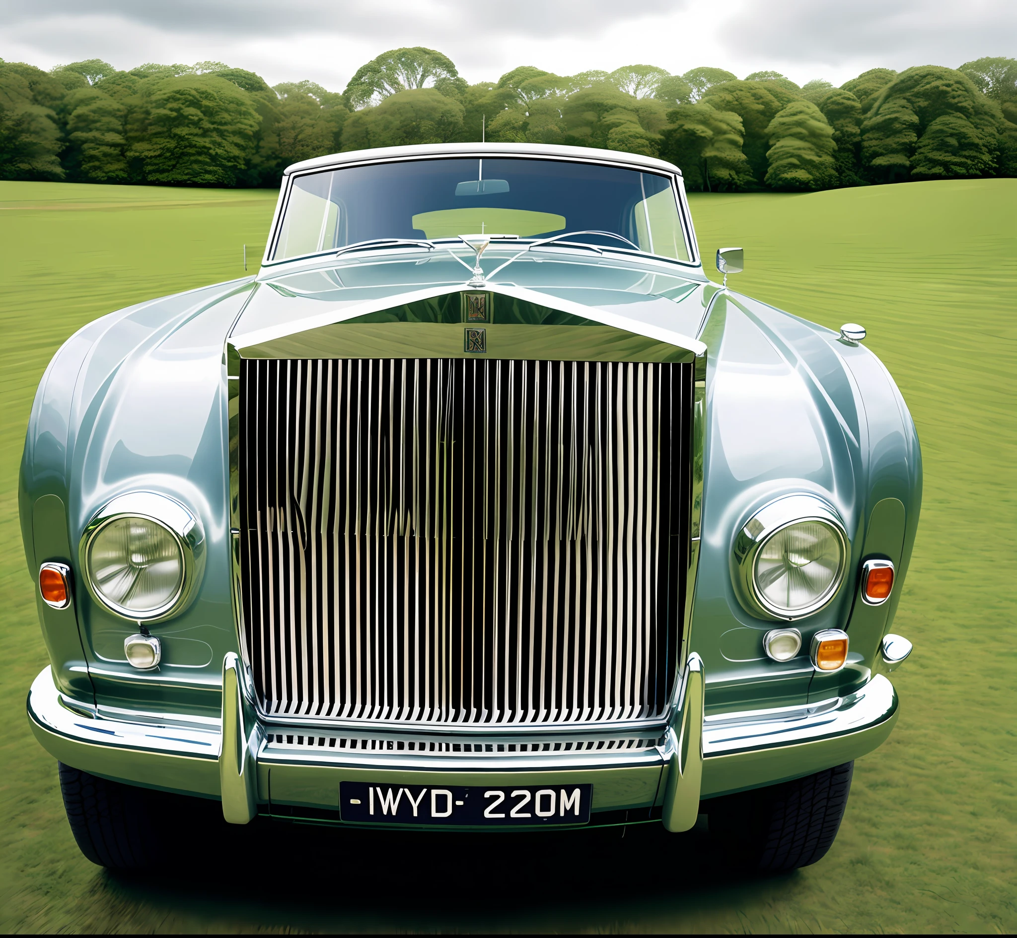outdoors, sky1967 rolls-royce silver shadow – a classic jacquard illustration for a new book, vehicle focus, ground vehicle, motor vehicle, car, no humans,