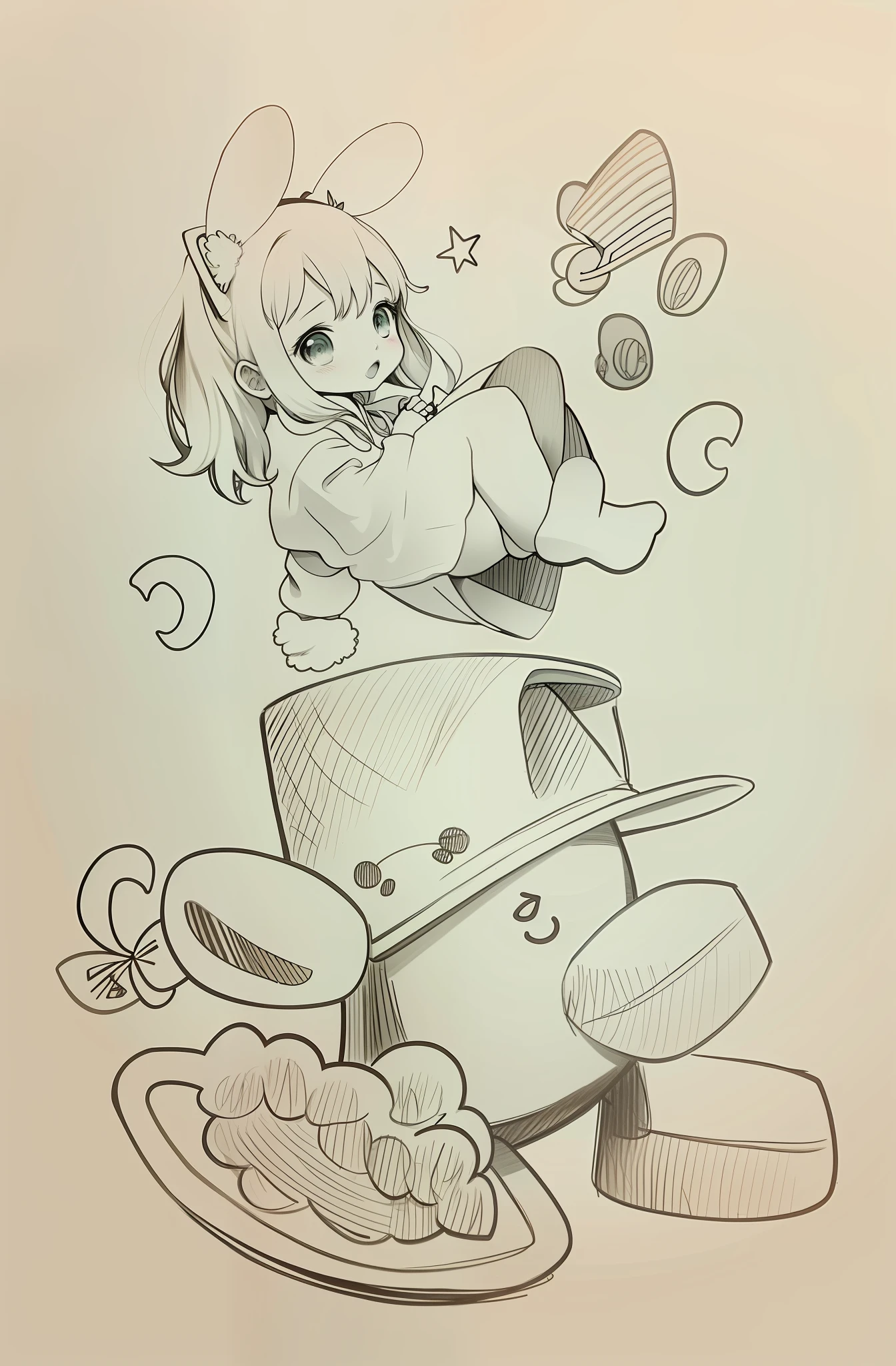 Q version, cute, anime