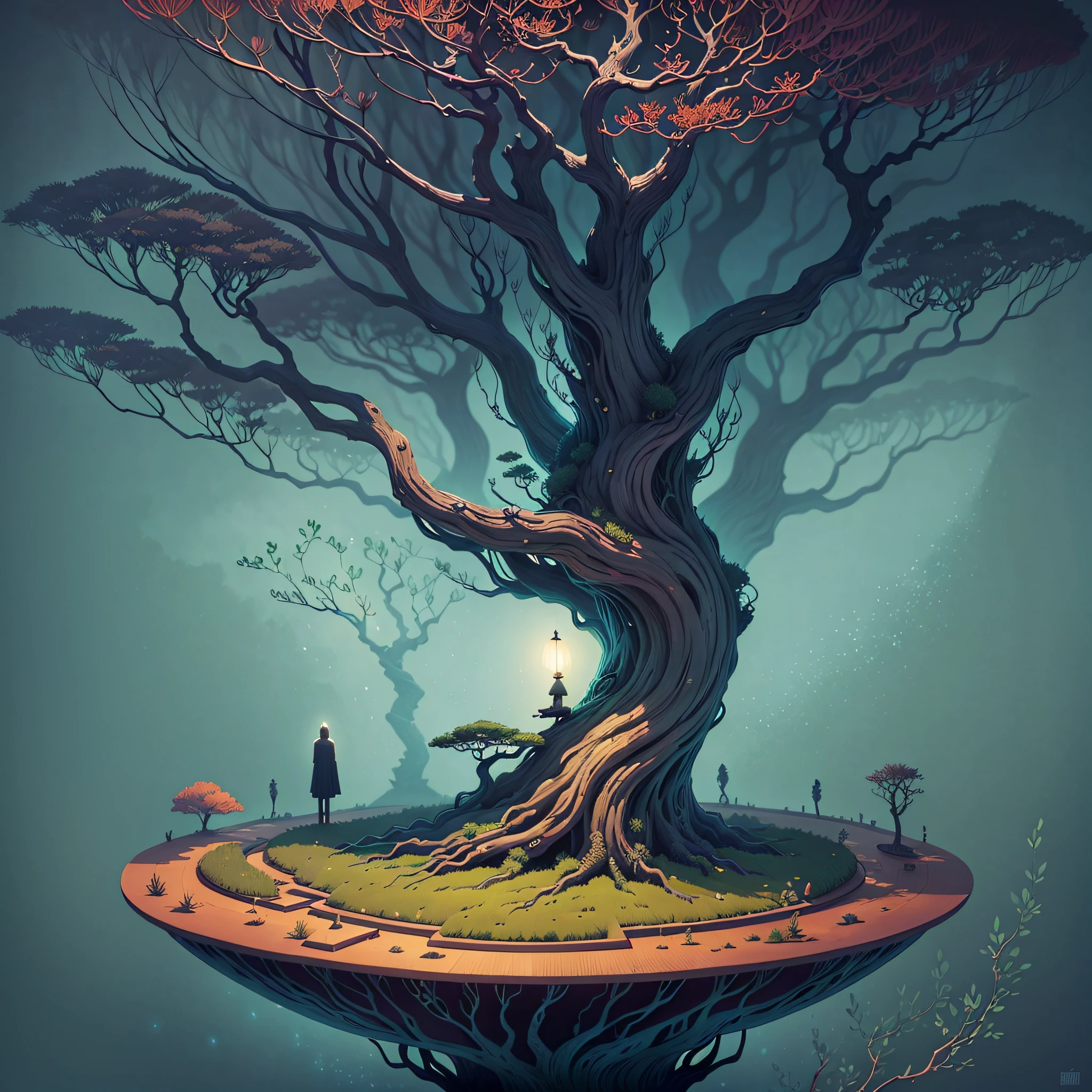 A dainty bonsai in a gloomy thicket by Andy Kehoe and François Schuiten --auto --s2