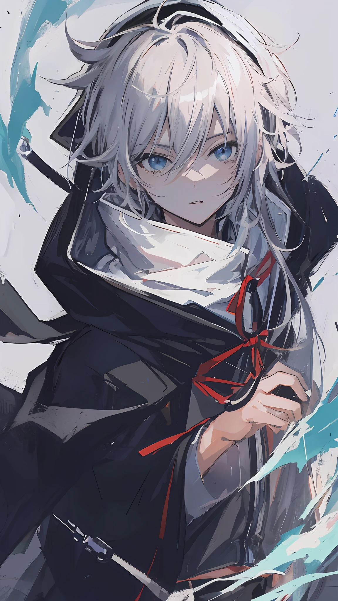 Anime boy with hood on the head, HD anime, 4k anime wallpaper