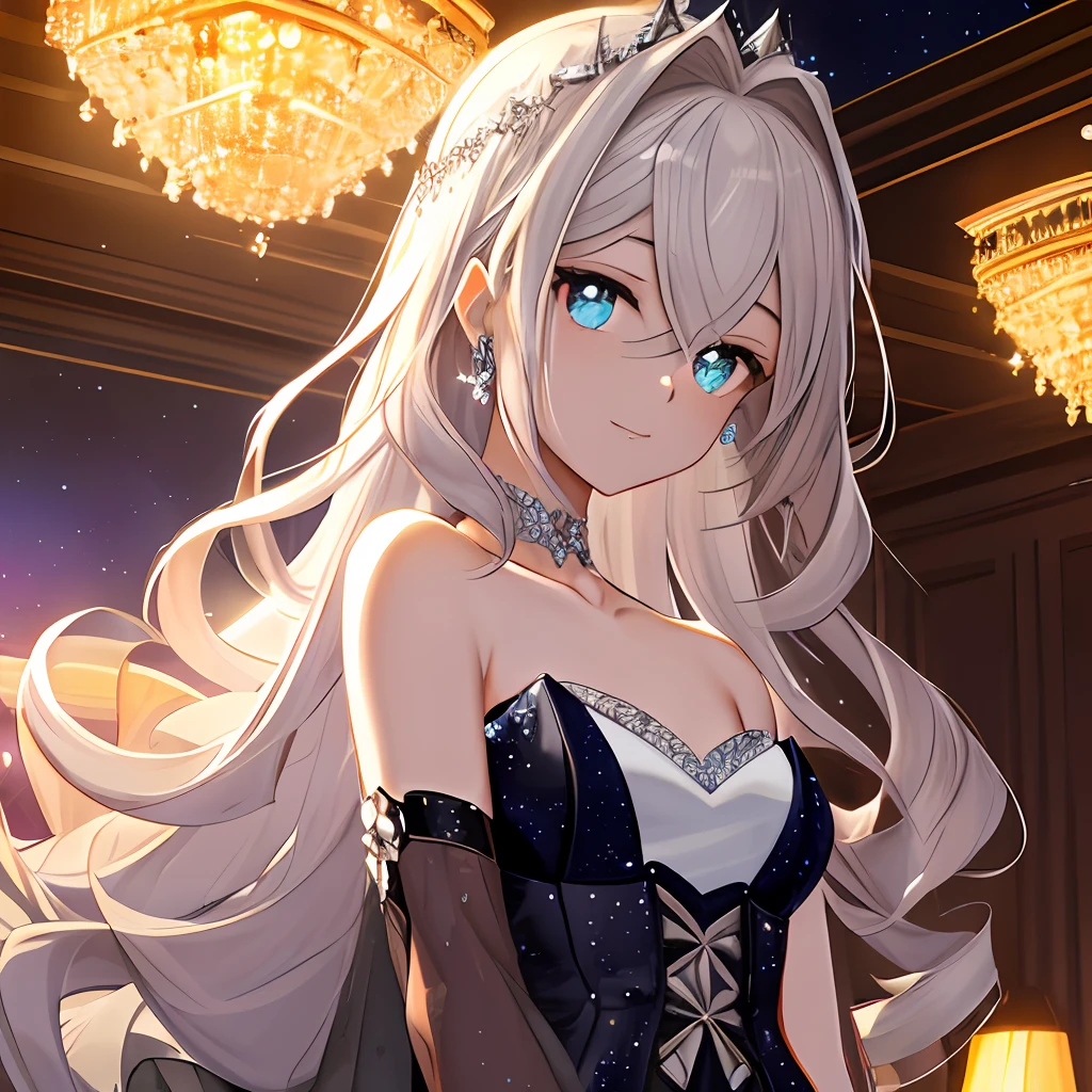 {Cocktail Alexander Personified} {One Girl} {3D HDTV Background} {Sensitive and delicate} {Expression} {Cocktail Reproduce the origin of Alexander} {Cocktail Alexander's eyes} {Cocktail Recreate Alexander's cutie long hair} {Super High Quality} {Super Awesome} {Backlit lights emit dazzling light} { Classic Princess Beaded Satin Lace Strapless Half Skirt} {Night View Moonlight Orb of Shooting Star Light Shimmering Meteor Shower Sparkling in Moonlight} {Detailed expression of fingers} {Symmetrical pupil finish Clearly depict small white light reflections in the pupils, which adds depth to the pupils} {upper body only} {Attractive Mature Women}