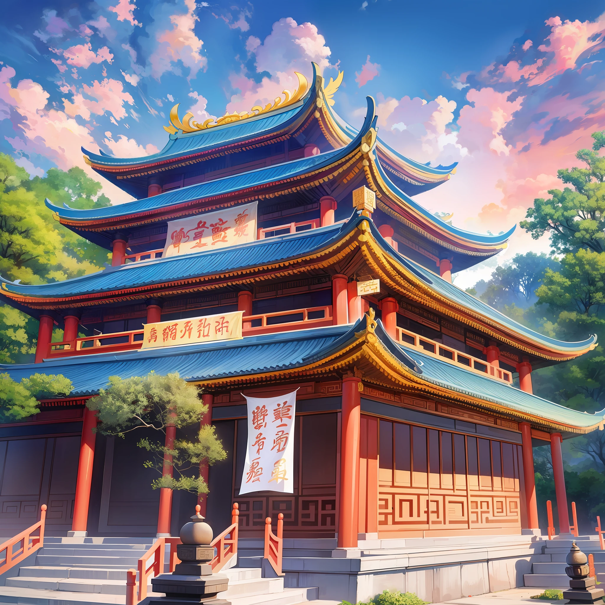 It is called Tiangang Temple. It is the strongest power possessed by the Qingyue Female Emperor and is known as the supreme existence above Vientiane. The sight here is indescribable, and the huge buildings are unimaginable, and it seems that they can take up the entire sky.