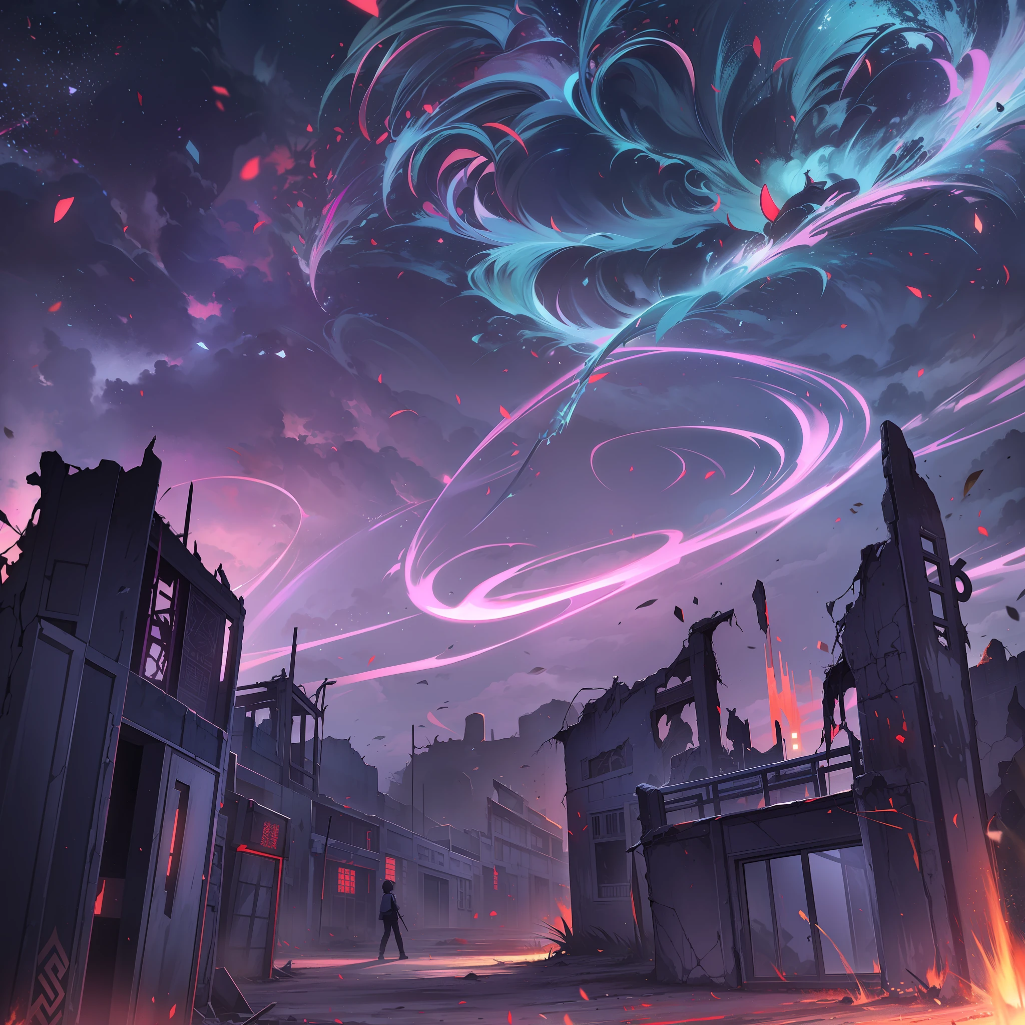 In a ruined land in the southern Xinjiang of Zhongzhou, demonic energy was pervasive, and red electric light flashed in the dark sky. There was no grass and trees in the whole land, and there were ruined buildings and ruins everywhere, and from time to time there were roars and cries of demonic energy.