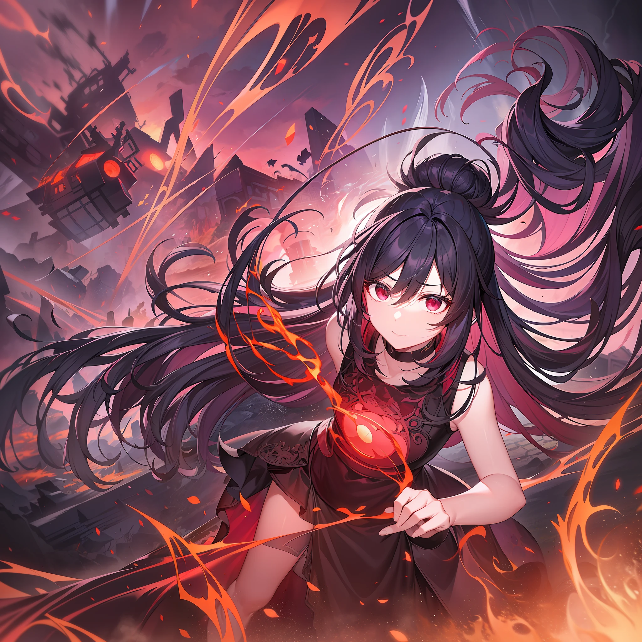 In a ruined land in the southern Xinjiang of Zhongzhou, demonic energy was pervasive, and red electric light flashed in the dark sky. There was no grass and trees in the whole land, and there were ruined buildings and ruins everywhere, and from time to time there were roars and cries of demonic energy.
