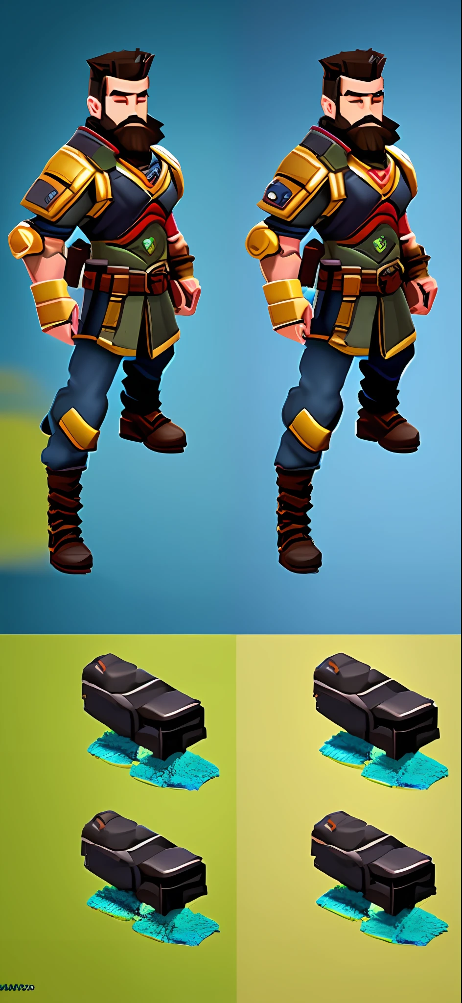 > a survival roleplay game assets jumping male hero model spritesheet tiles, right side view, pixel art, hq