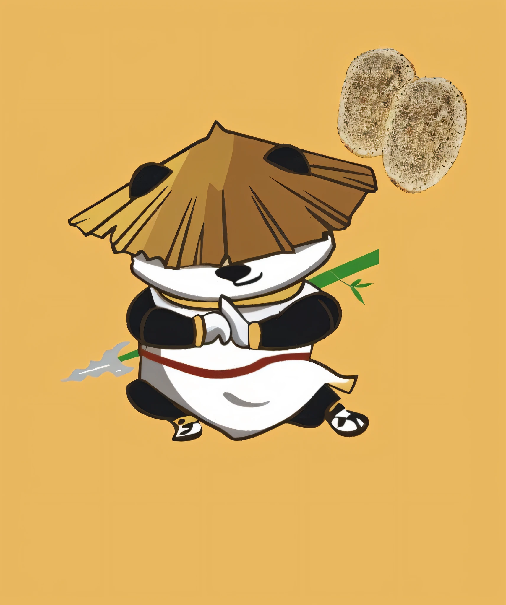 Panda hero went to explore the shop, there were coconuts, there was seafood, there was a beach