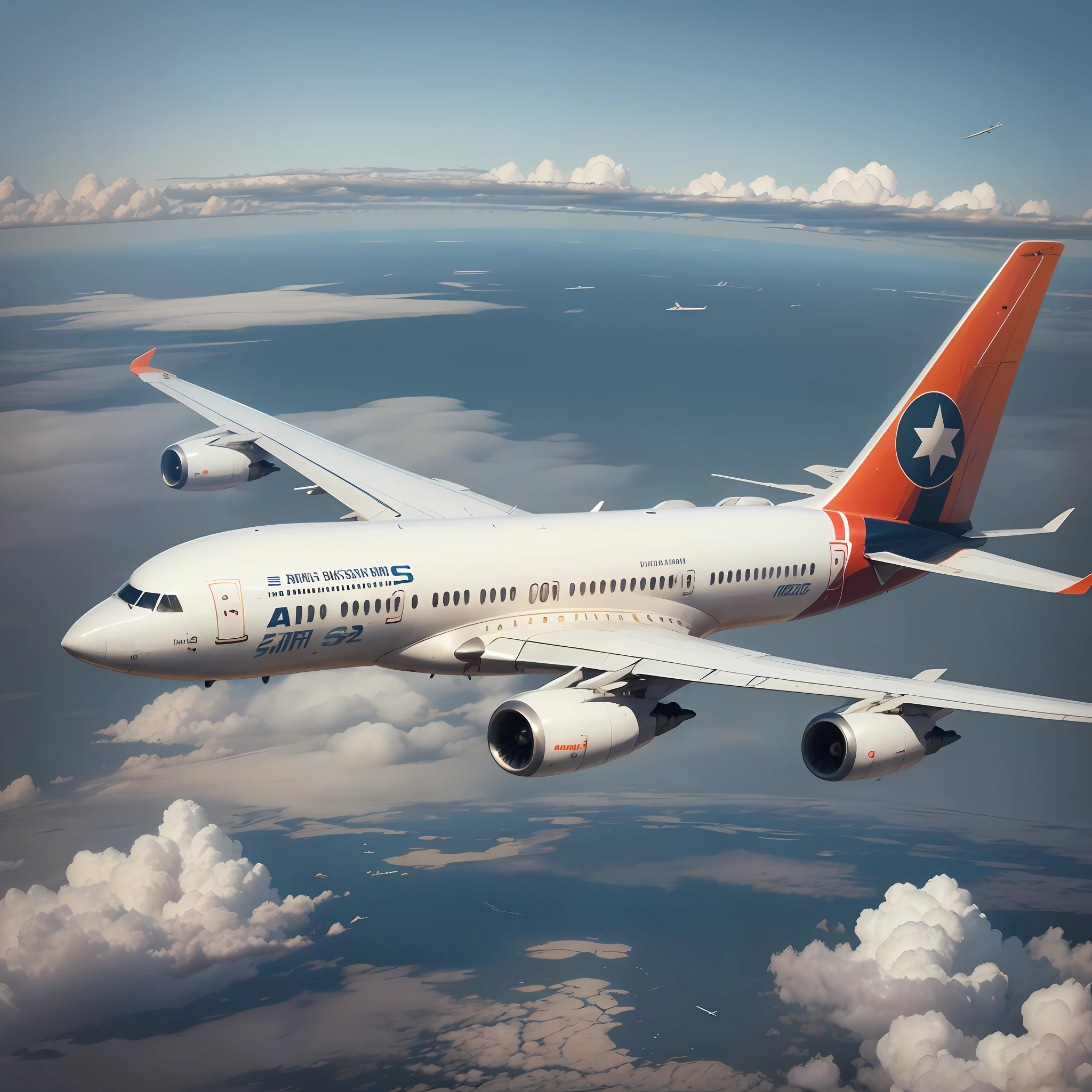 Airliners flying in the air --auto --s2