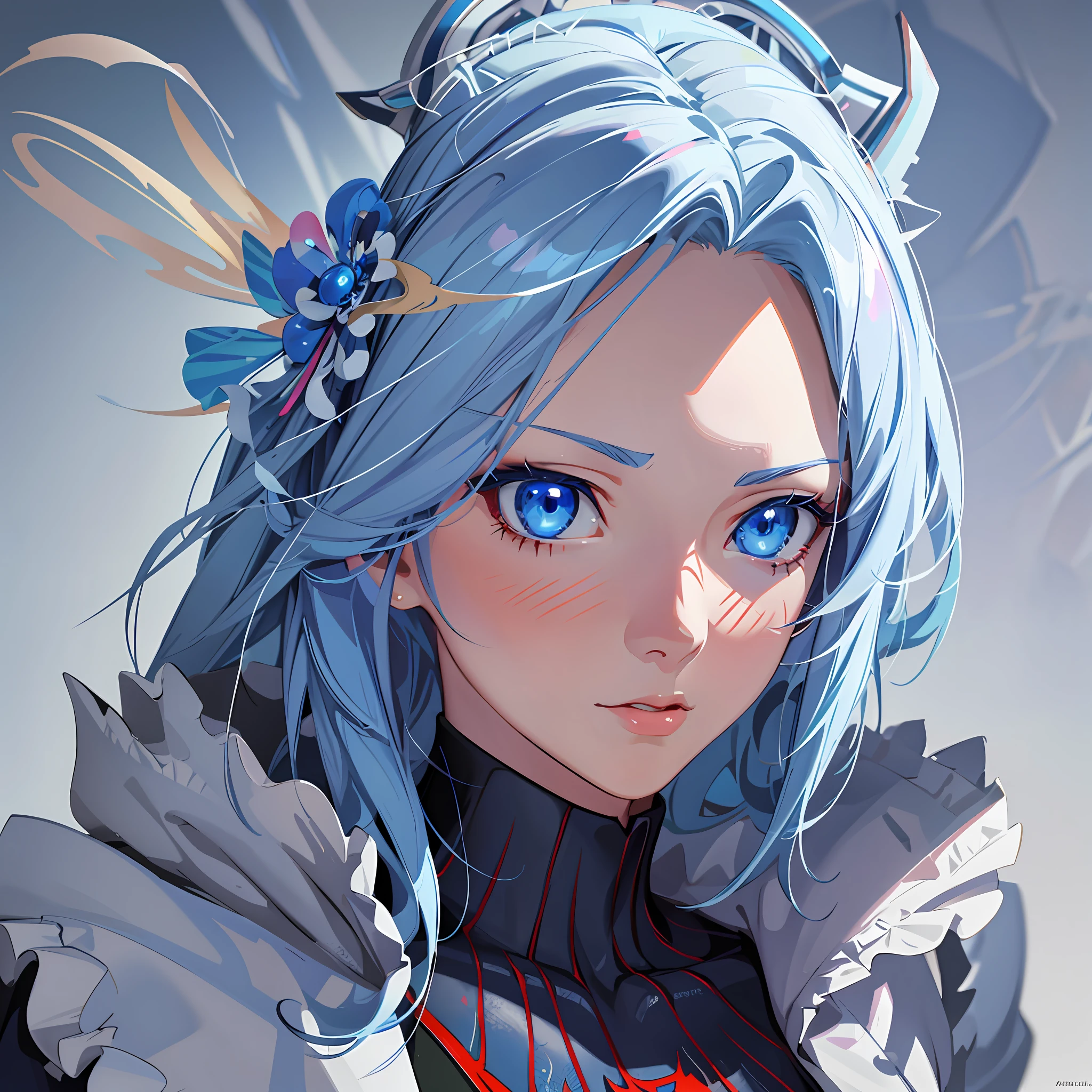anime girl with blue eyes and a spider - man costume, detailed digital anime art, detailed anime character art, extremely detailed artgerm, highly detailed exquisite fanart, stunning anime face portrait, fanart best artstation, anime art wallpaper 4 k, anime art wallpaper 4k, clean detailed anime art, realistic anime artstyle, stunning character art, digital anime art