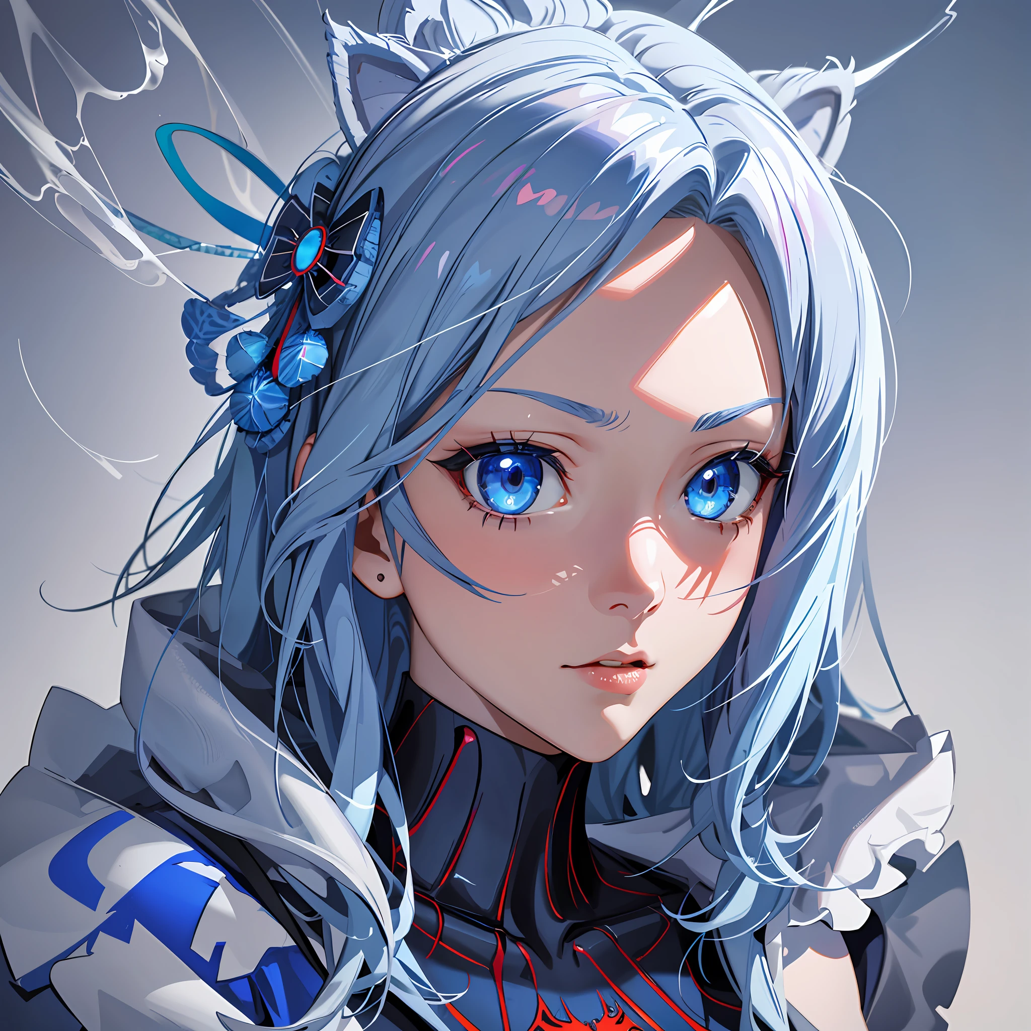 anime girl with blue eyes and a spider - man costume, detailed digital anime art, detailed anime character art, extremely detailed artgerm, highly detailed exquisite fanart, stunning anime face portrait, fanart best artstation, anime art wallpaper 4 k, anime art wallpaper 4k, clean detailed anime art, realistic anime artstyle, stunning character art, digital anime art