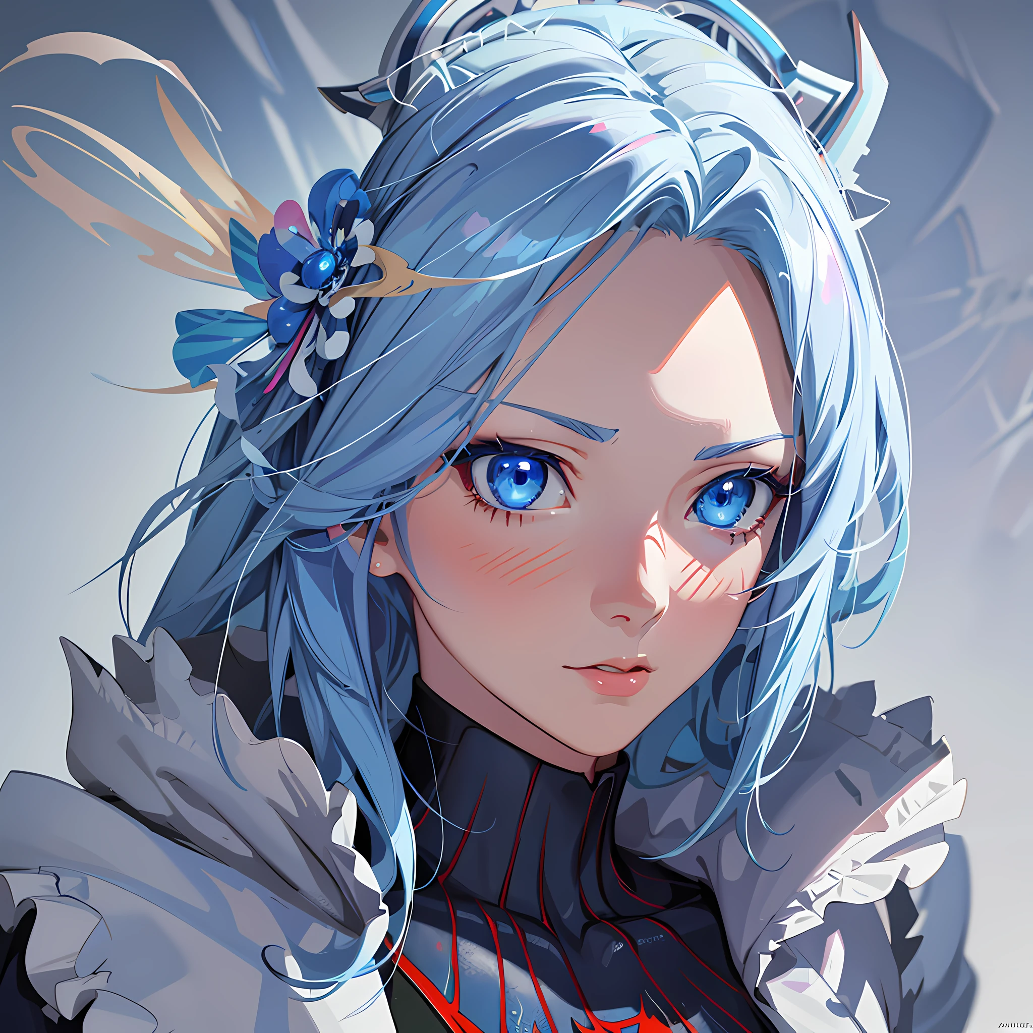 anime girl with blue eyes and a spider - man costume, detailed digital anime art, detailed anime character art, extremely detailed artgerm, highly detailed exquisite fanart, stunning anime face portrait, fanart best artstation, anime art wallpaper 4 k, anime art wallpaper 4k, clean detailed anime art, realistic anime artstyle, stunning character art, digital anime art