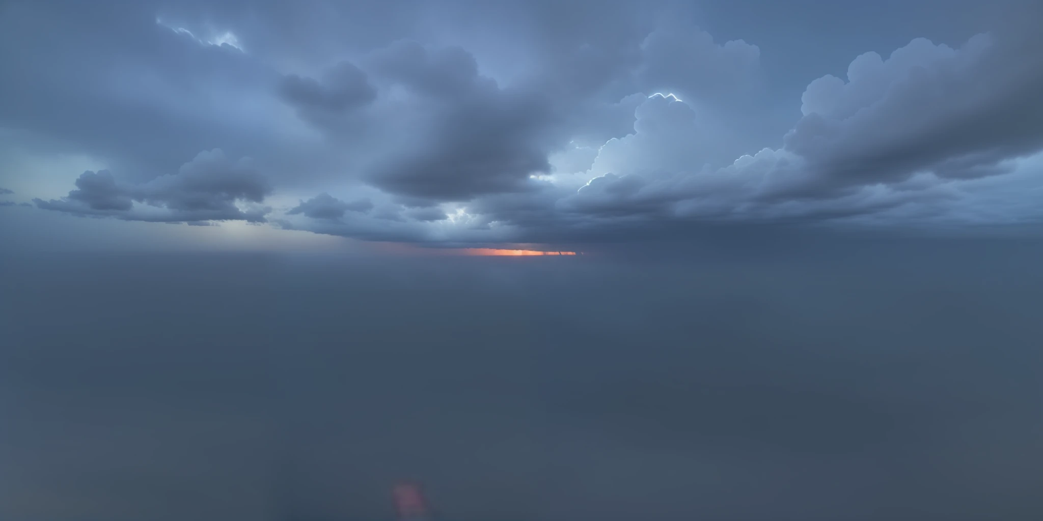 Clouds in background, realistic sky, sky in background, gloomy dawn, cloudy sunset, realistic clouds, gloomy dusk, gloomy sky, gloomy weather. Surreal, surreal clouds, volumetric light clouds, ultra-detailed storm clouds, ultra-detailed storm clouds, volumetric clouds, atmospheric fantasy skies, highly detailed clouds --auto --s2