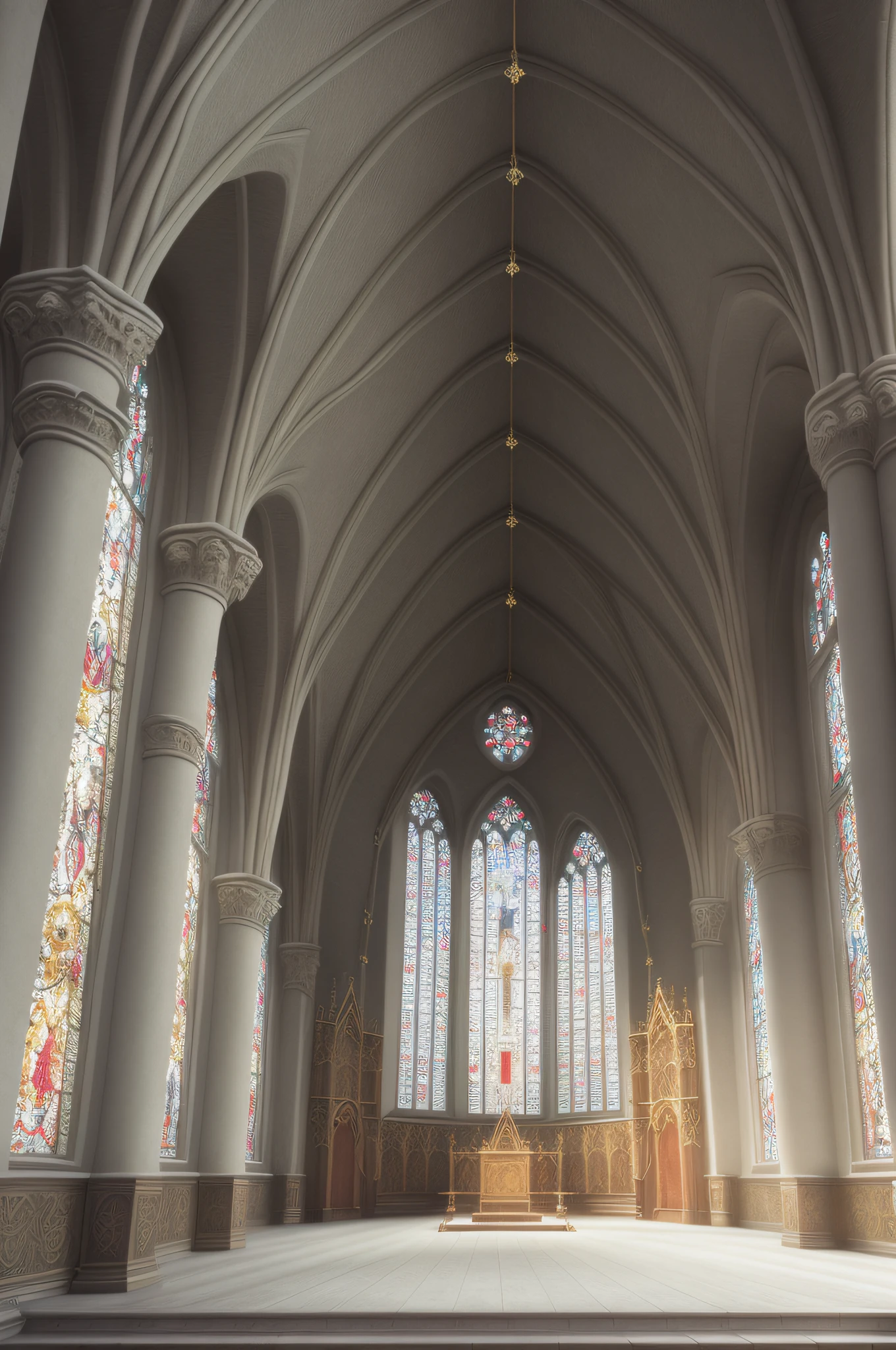 Realistic, masterpiece, professional photography Church of Tartania, Gothic, bright, ((detailed)), ((very detailed)), ((photorealistic: 1.4)), (film grain),