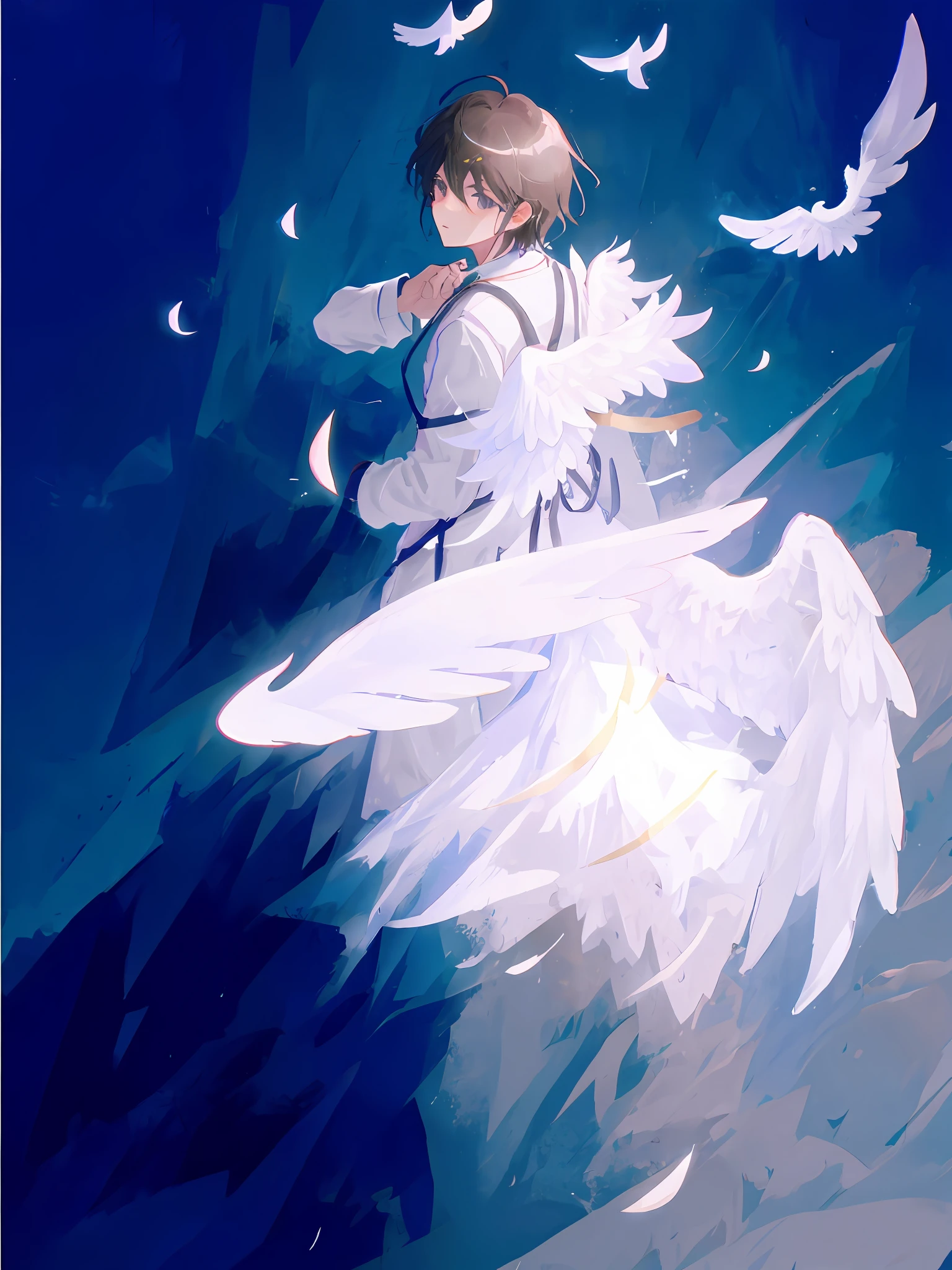 Angel wings, angels, men