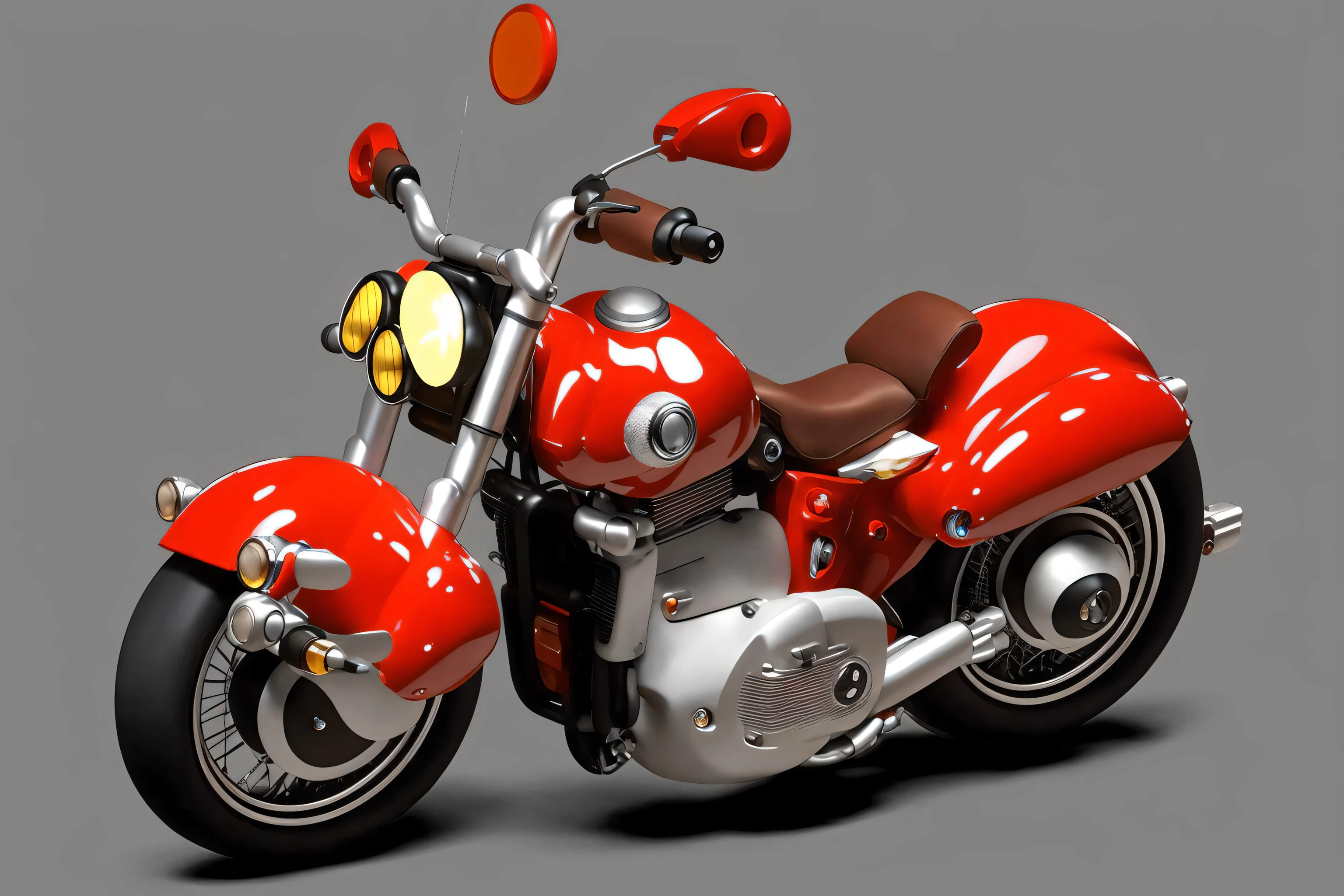 A lovely motorbike on the road,