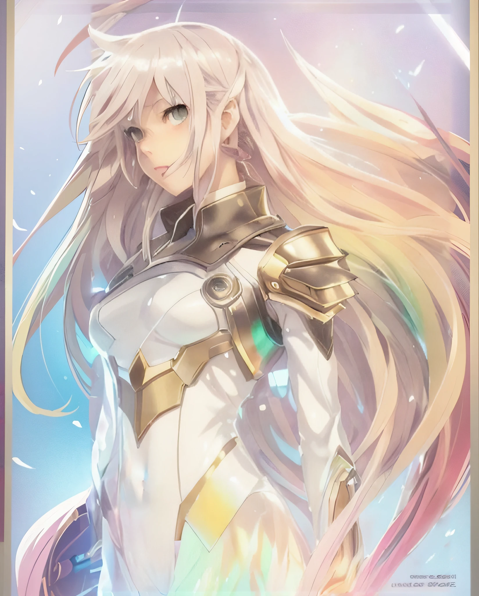 anime girl with long blonde hair and a sword in her hand, portrait knights of zodiac girl, knights of zodiac girl, best anime 4k konachan wallpaper, dressed in light armor, blonde anime girl with long hair, detailed key anime art, epic light novel art cover, cushart krenz key art feminine, in opal armor
