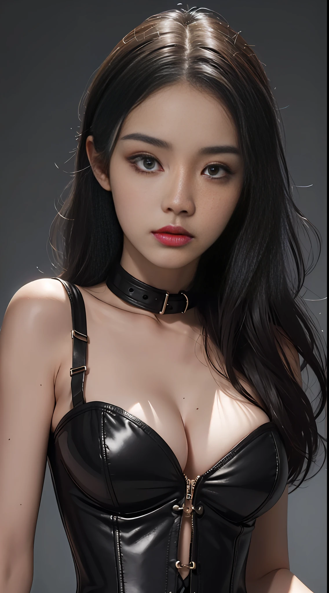 Angry Face, ,slave,Rubber,Black Corset,Bondlar,NSFW,((Best Quality, 8k, Masterpiece:1.3))), Crisp Focus: 1.2、(Layer Cut, Big:1.2),Beautiful Woman with Perfect Figure: 1.4、Slender A1.2、Wet Body:1.5、Highly Detailed Face and Skin Texture、Detailed Eyes、Double Eyelids,Long Hair