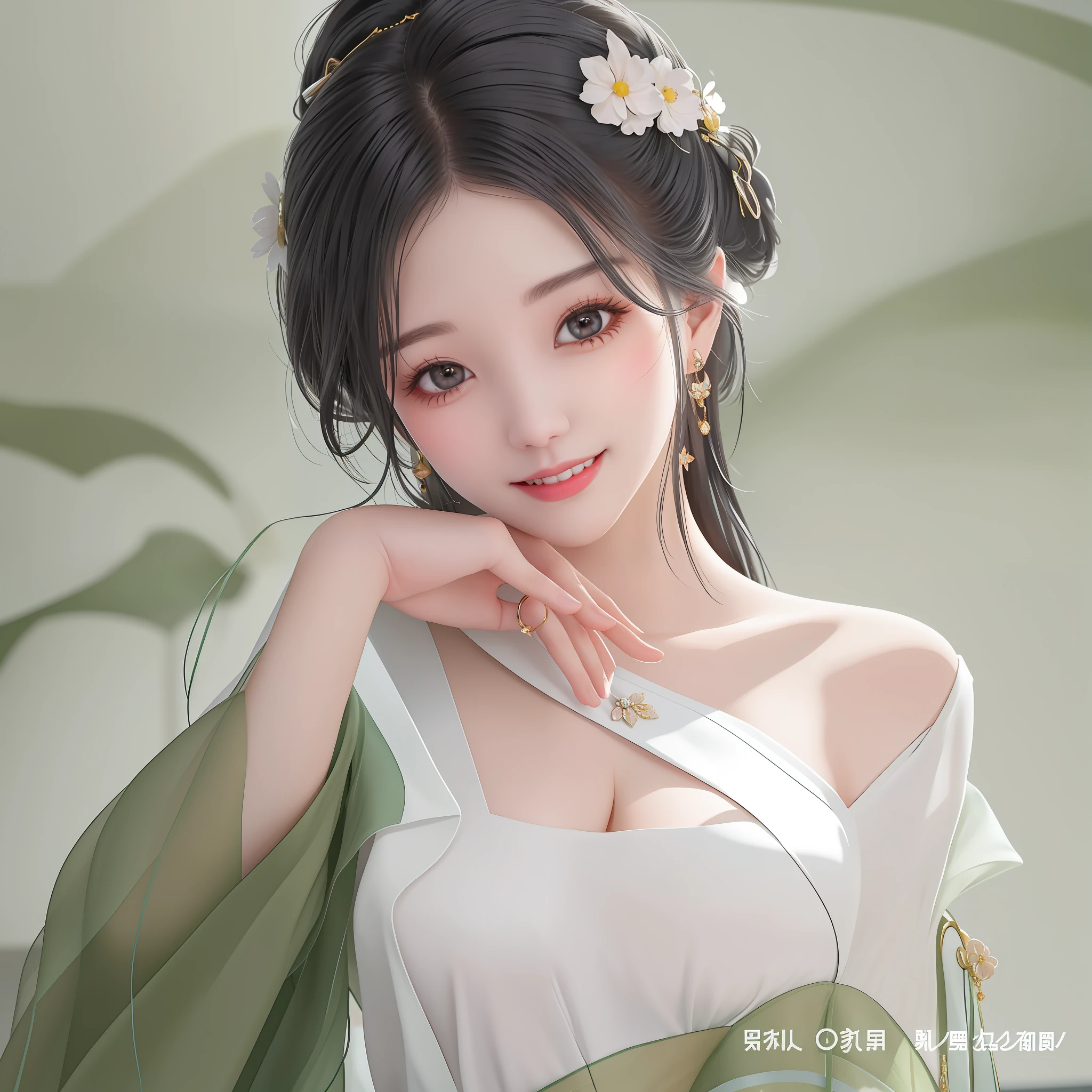 She is a beautiful landscape in the office, she is so moving, so full of charm. When she walked into the office, her smile was like sunlight piercing through the clouds, warming everyone's heart. Her black and bright hair fell like a waterfall on her shoulders, adding a bit of mystery and charm to her