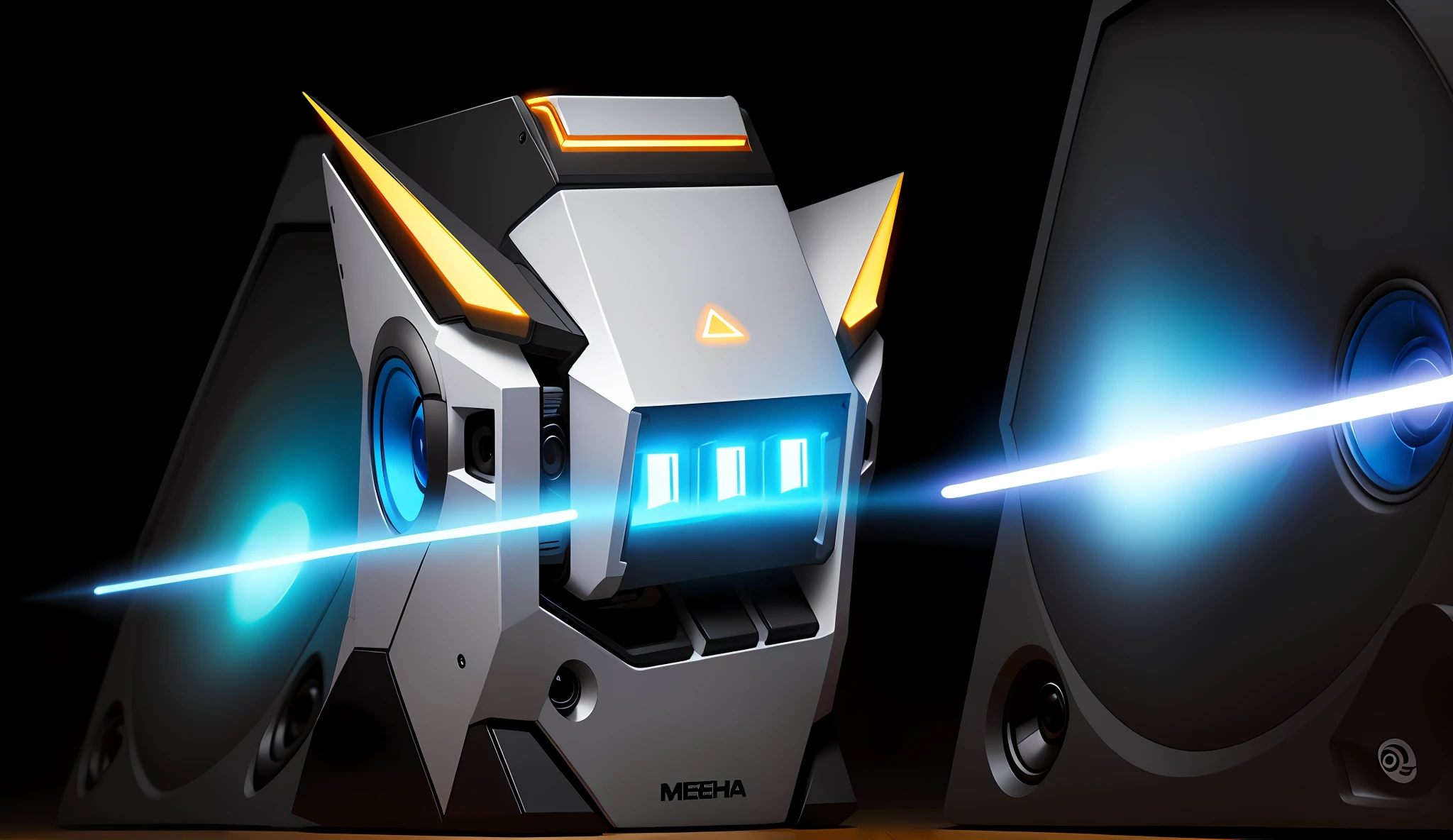 Mecha-style speakers