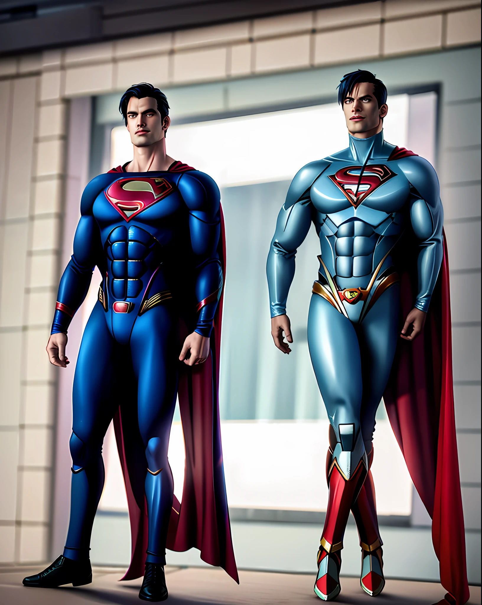 Superman (justice league), 2D, full body, Stand