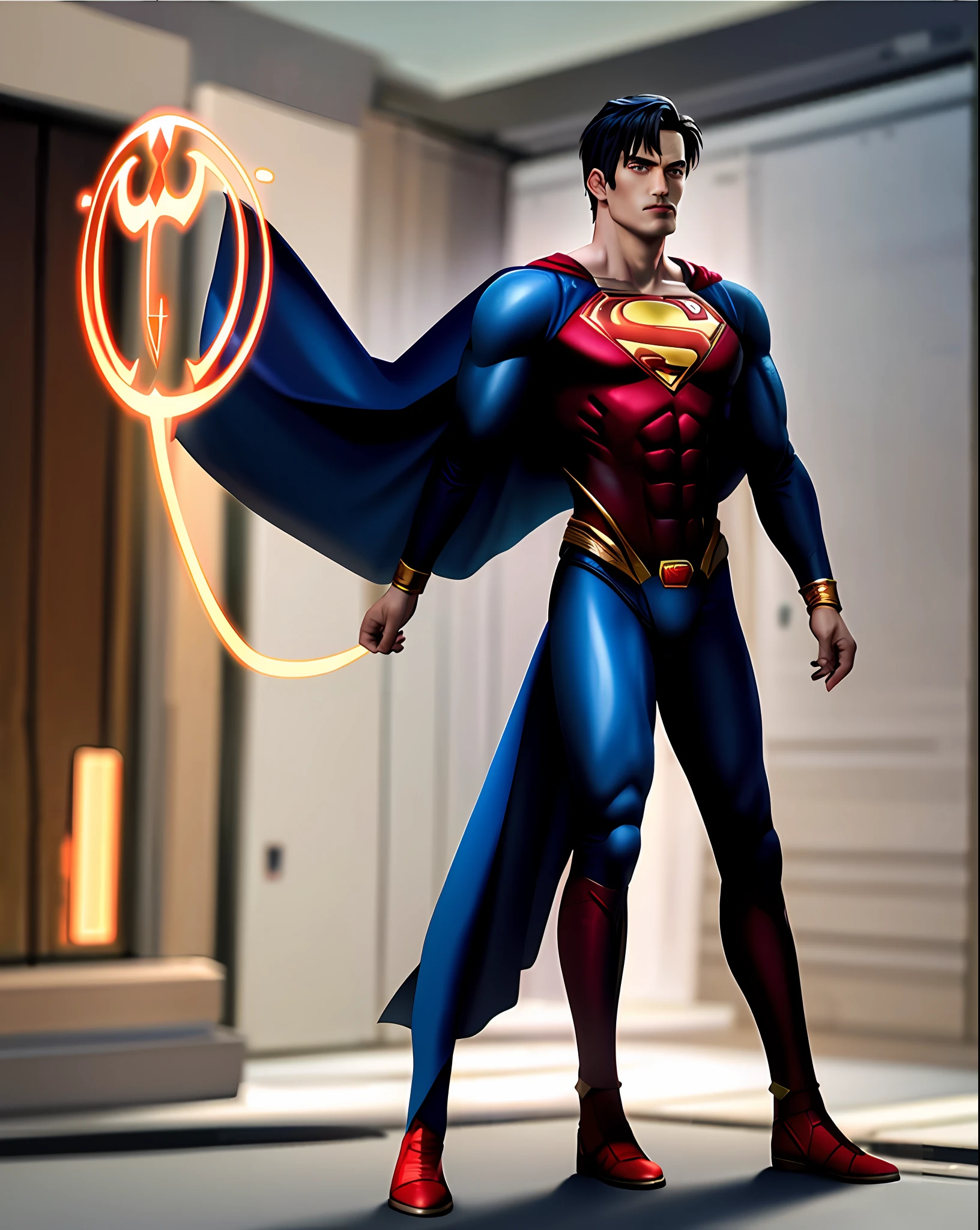 Superman (justice league), 2D, full body, Stand