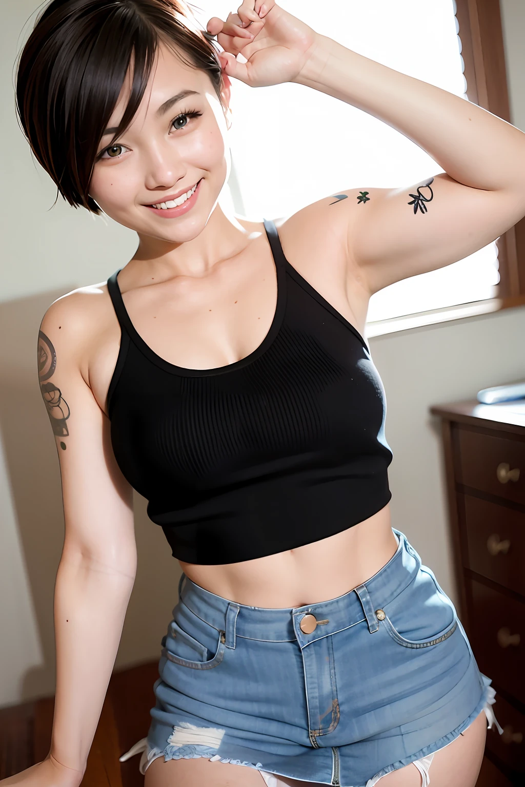 real
tattoo
Mini skirt
short hair
Big tits
smiling face
Japanese
Age19
tank top