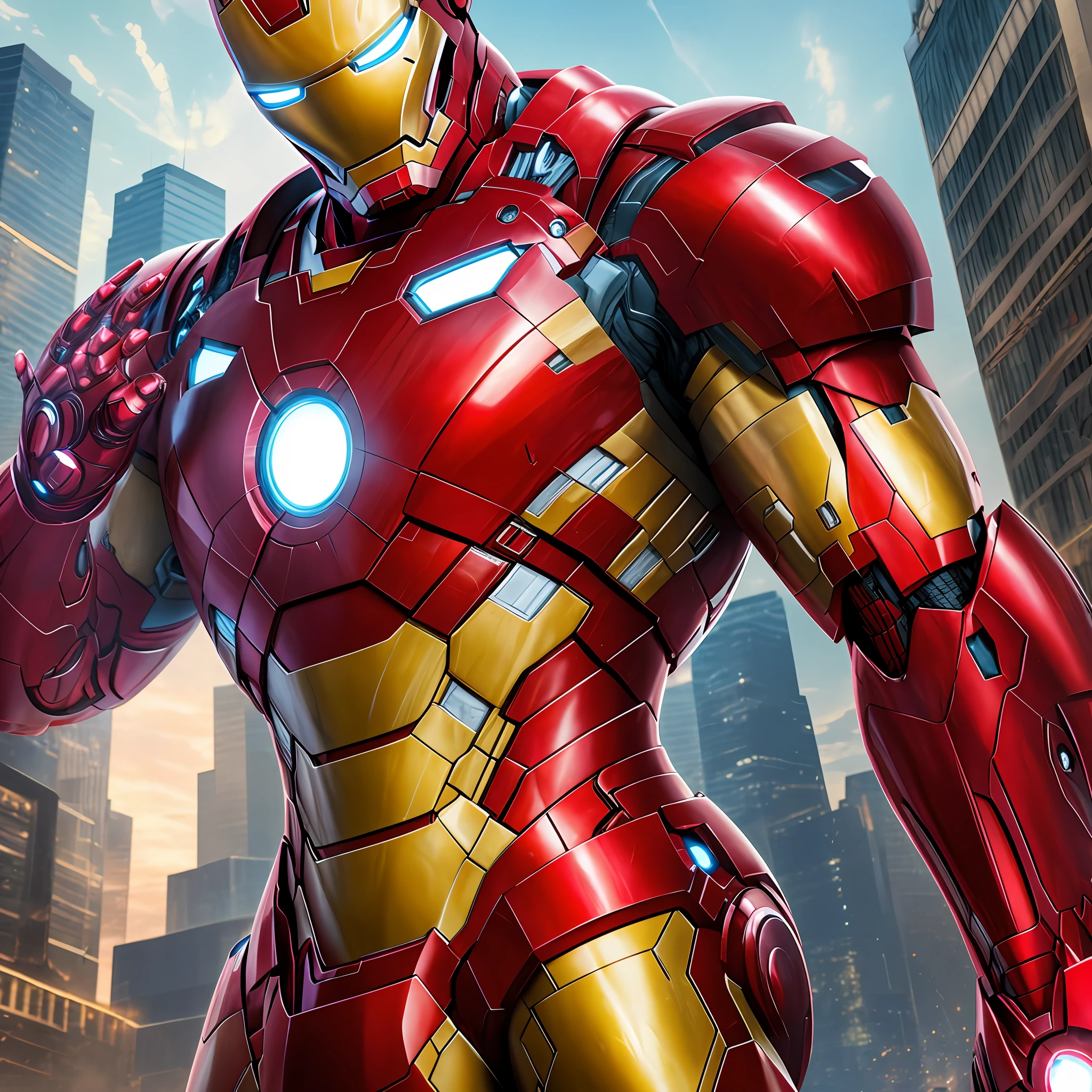 Describe how you would approach the challenge of creating an ultra-realistic representation of Iron Man, keeping in mind the demands of a client who expects an accurate and authentic depiction. How would you deal with the need to balance the aesthetic needs with the technical demands of producing a detailed and animated three-dimensional model? What techniques would you use to create a true look and feel for the character, while working within a limited budget and schedule? Explain how you would solve any technical challenges involved in creating an ultra-realistic and credible figure of Iron Man. --auto --s2