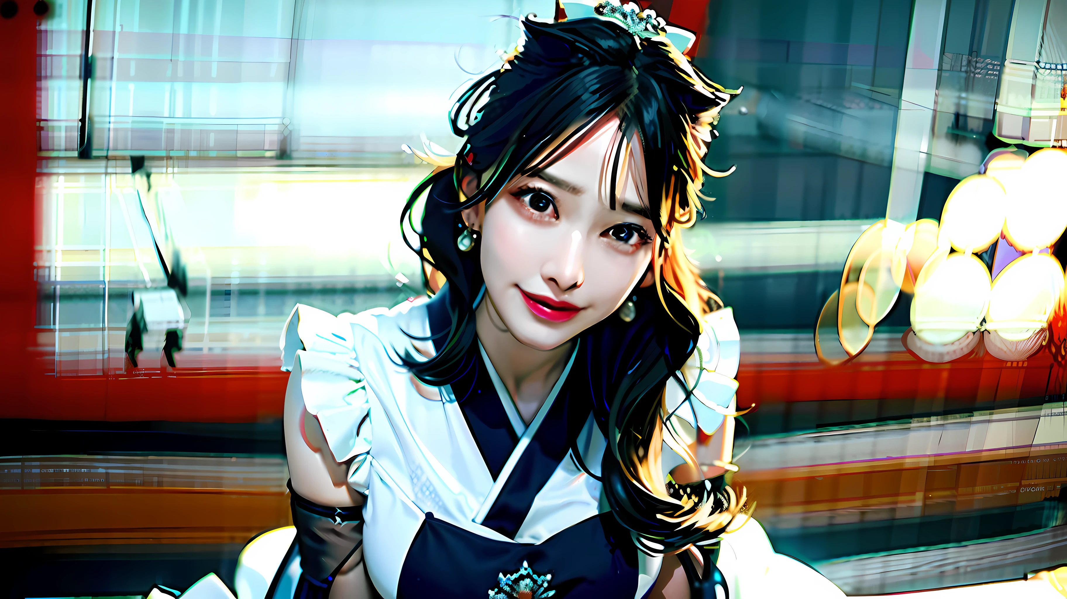 delicate, masterpiece, beautiful detailed, colourful, finely detailed,detailed lips, intricate details, (1 woman:1.1), (a gorgeous beautiful 30 age years old sexy korean woman:1.1),(kpop idol, korean mixed), (tied hair:1.1), (50mm Sigma f/1.4 ZEISS lens, F1.4, 1/800s, ISO 100, photograpy:1.1), large breast,(photorealistic:1.1), solo, looking_at_viewer, tall female, ,happy smile, from_front, earrings, slim_legs, skinny, thigh_gap, model, lens flare, choker,(hanbok+see-through silhouette, wedge heels:1.3), korean commentary, korean_street, korean_traditional_house,1boy,, squatting cowgirl position, vaginal, pov,
