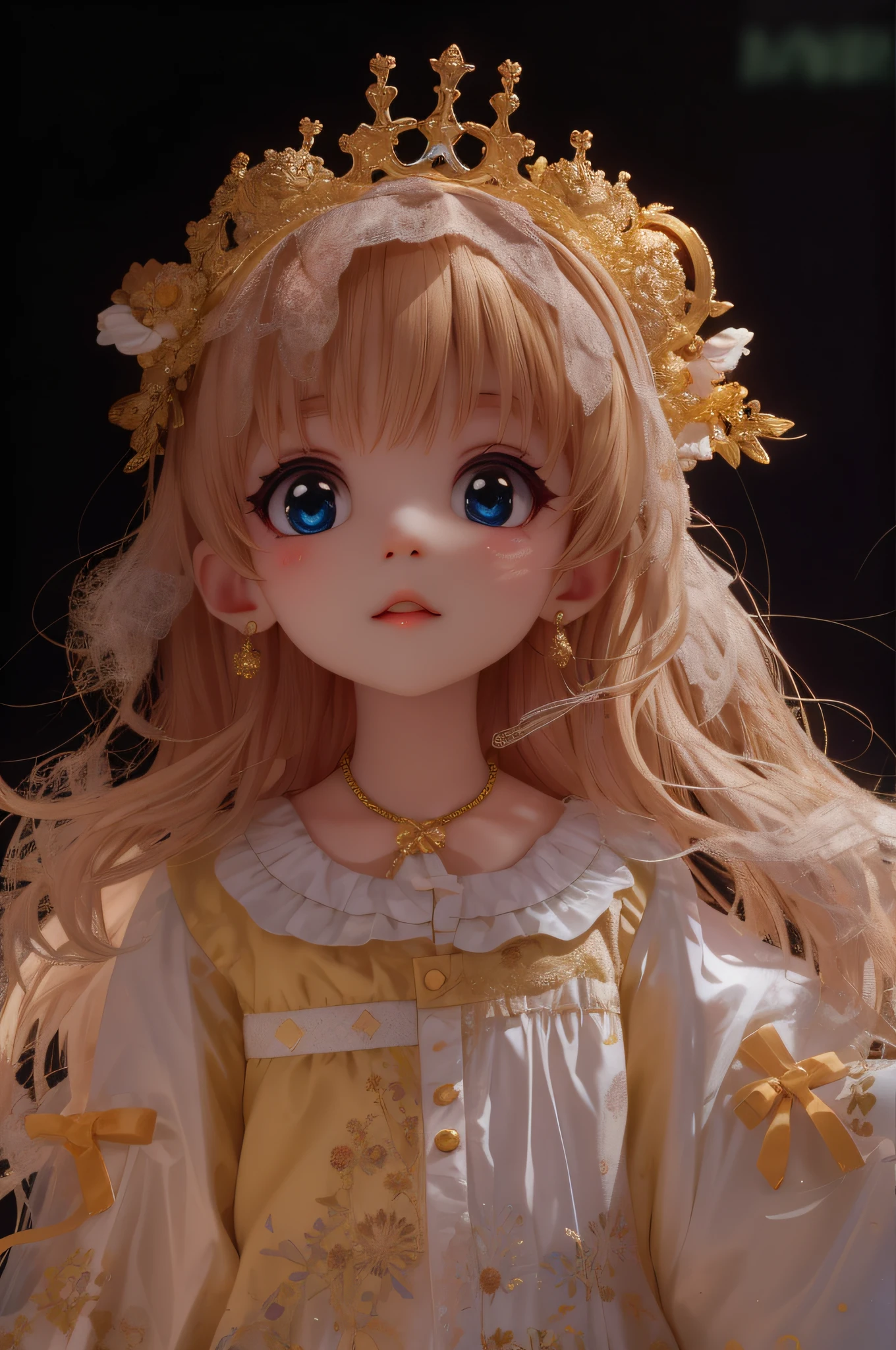 Masterpiece, cute, cute, Q version of the characters, cartoon model, sweet, princess, big eyes
