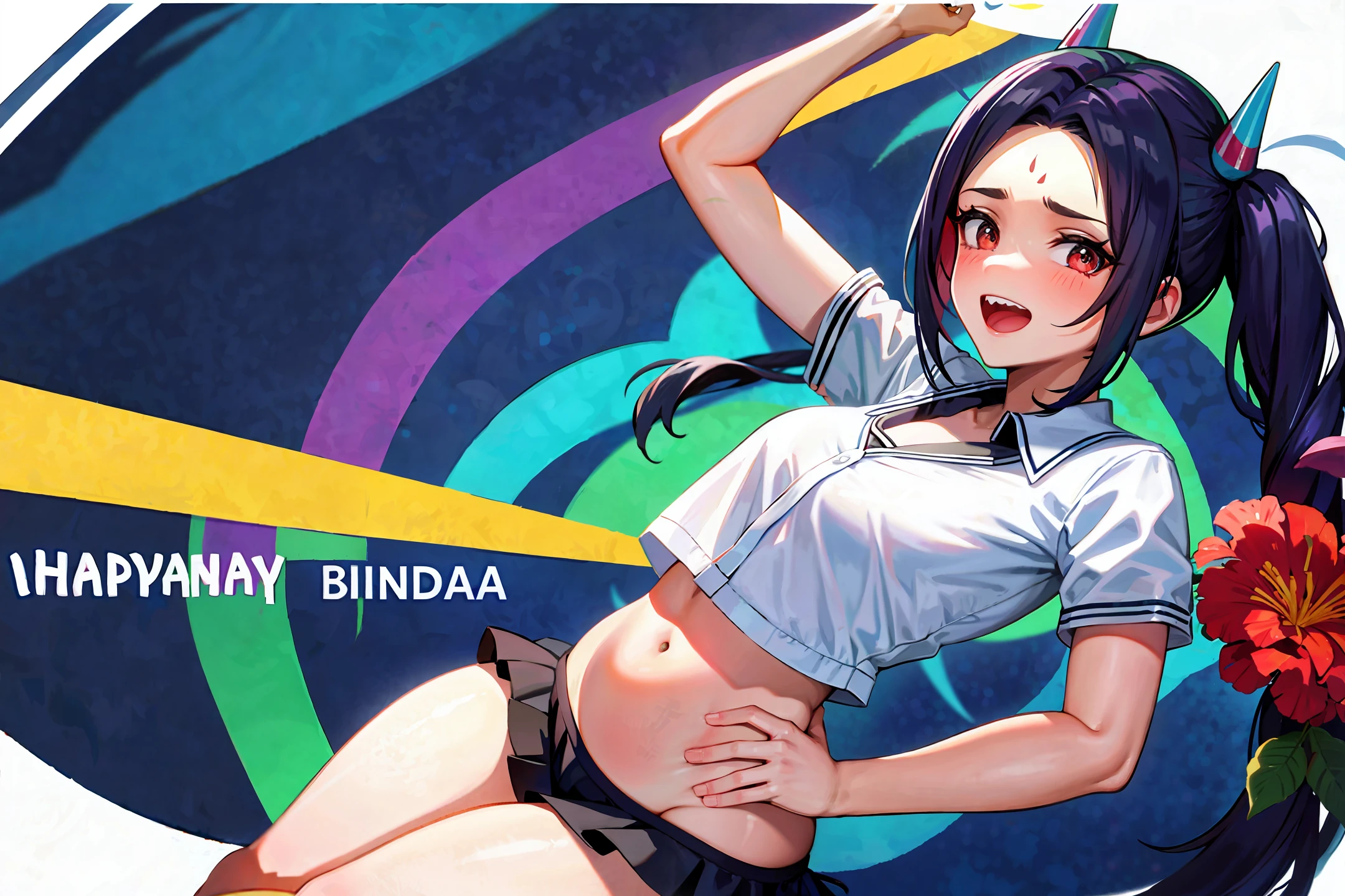 Wandinha birthday background