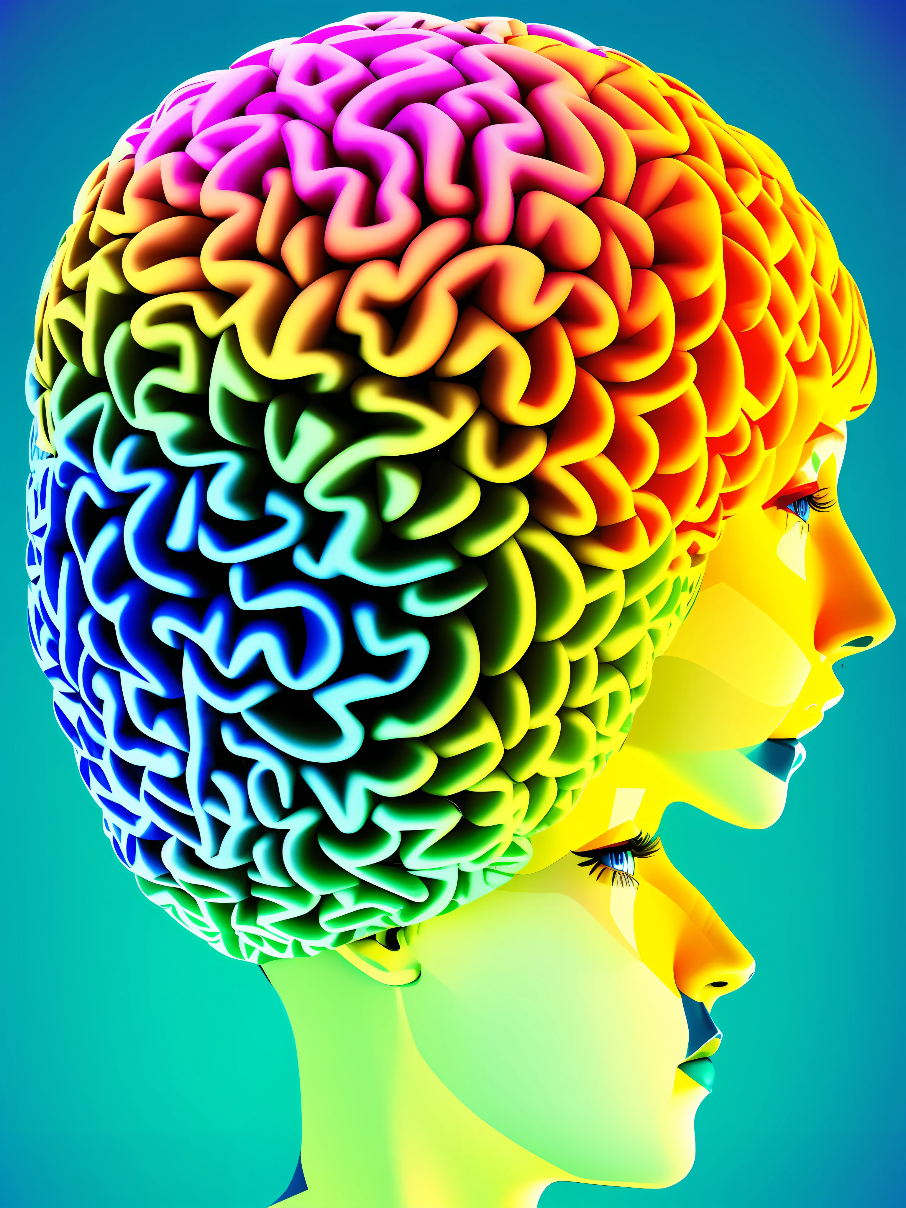 Create images about anxiety and perfectionism. I thought of something like a comfuso brain.