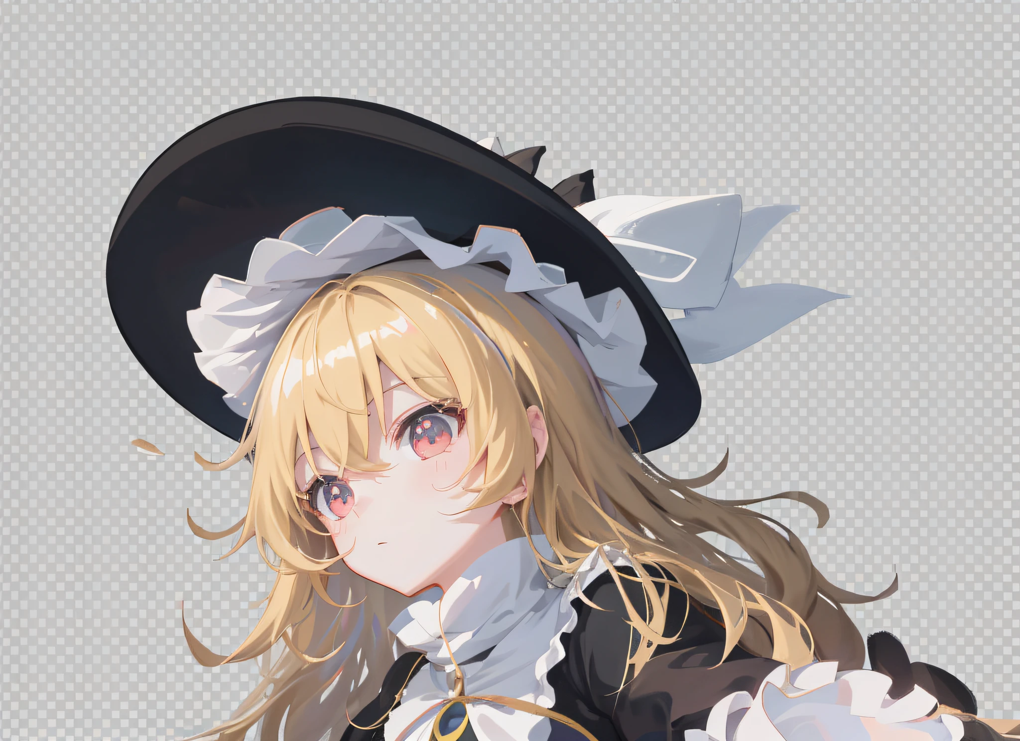 anime girl with long hair and a black hat and white dress, marisa kirisame, kirisame marisa, render of april, painted in anime painter studio, kirisame marisa from touhou, digital anime illustration, smooth anime cg art, high quality anime artstyle, in dress, detailed digital anime art, anime highly detailed, vector shaded anime
