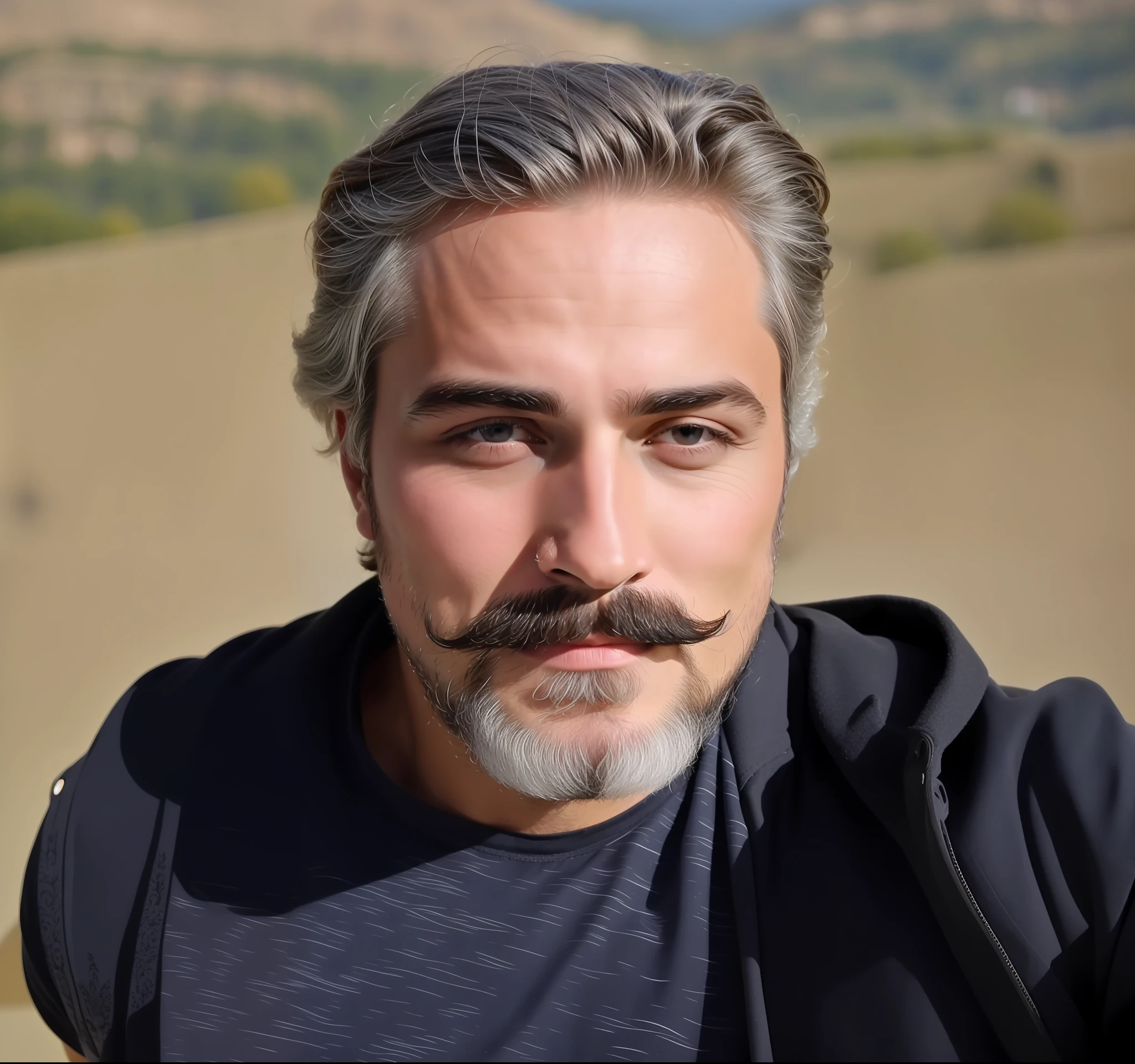 There is a man with a beard and mustache posing for a photo, Eleuteri Serpieri, Tanino Liberatore, Leonardo Fioravanti, Raffaelle Monti, Marco Bucci, Stefano Tamburini, Alessandro Barbucci, Simone Graci