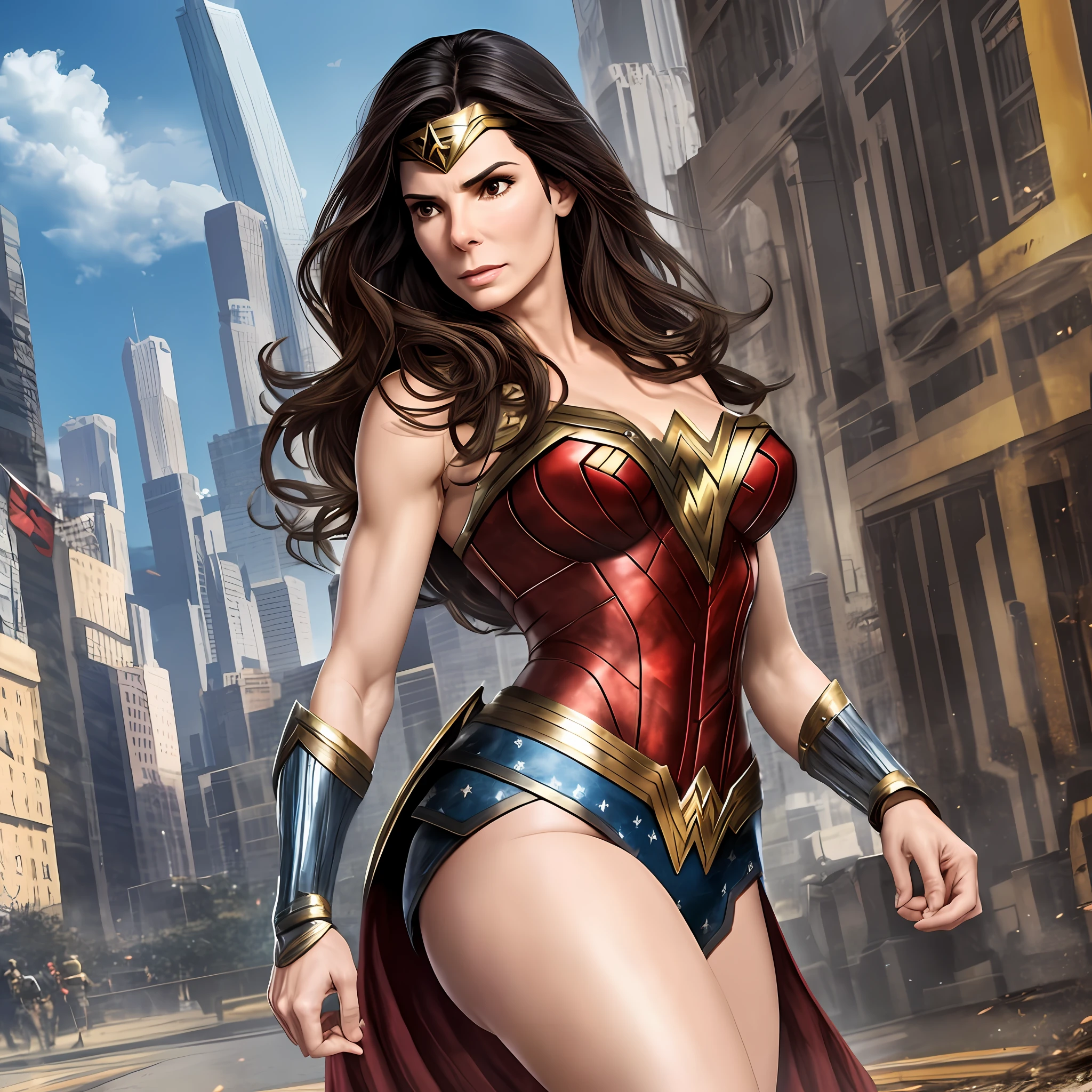 Sandra Bullock, Wonder Woman outfit
