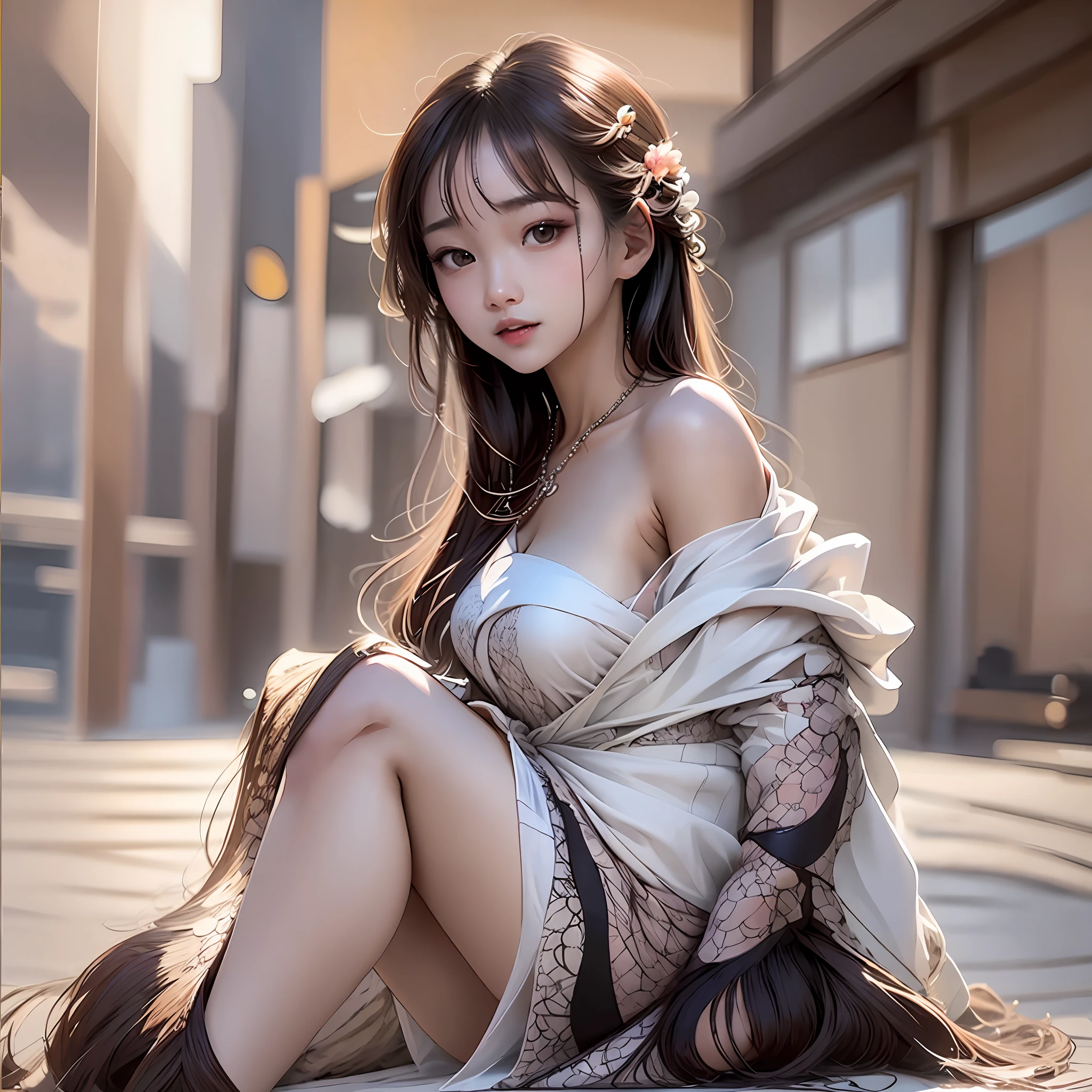 "An alluring Singaporean girl with captivating beauty and charm, depicted in automatic style with a level of complexity and detail that suits the medium, with a tone that is evocative of seduction and mystery " --s2