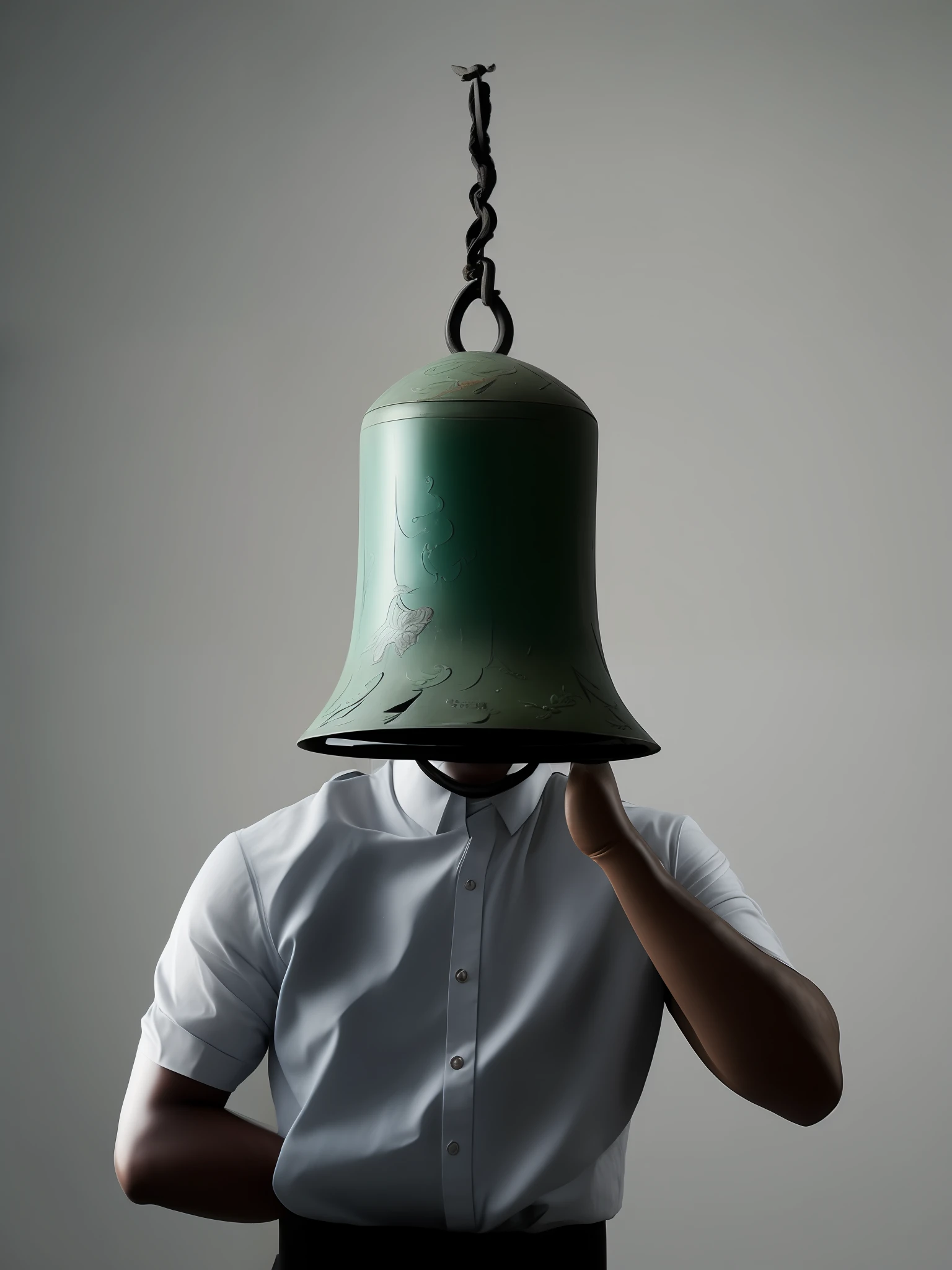 Japanese Black iron temple Bell