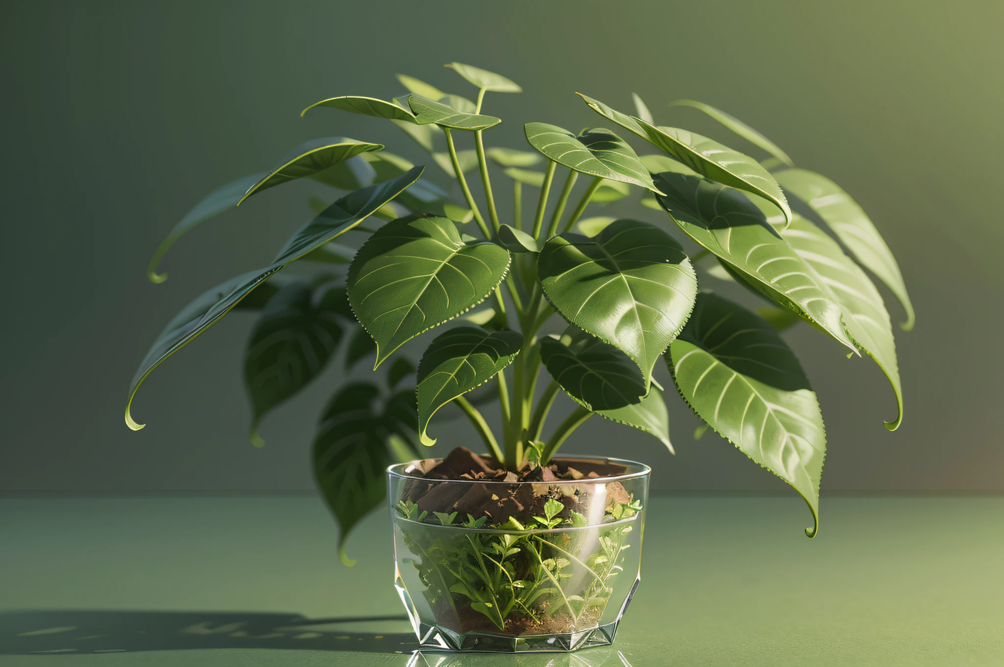 Set of Rosemarinus Officinalis creeper plant, isolated on transparent background. 3D render. --auto --s2