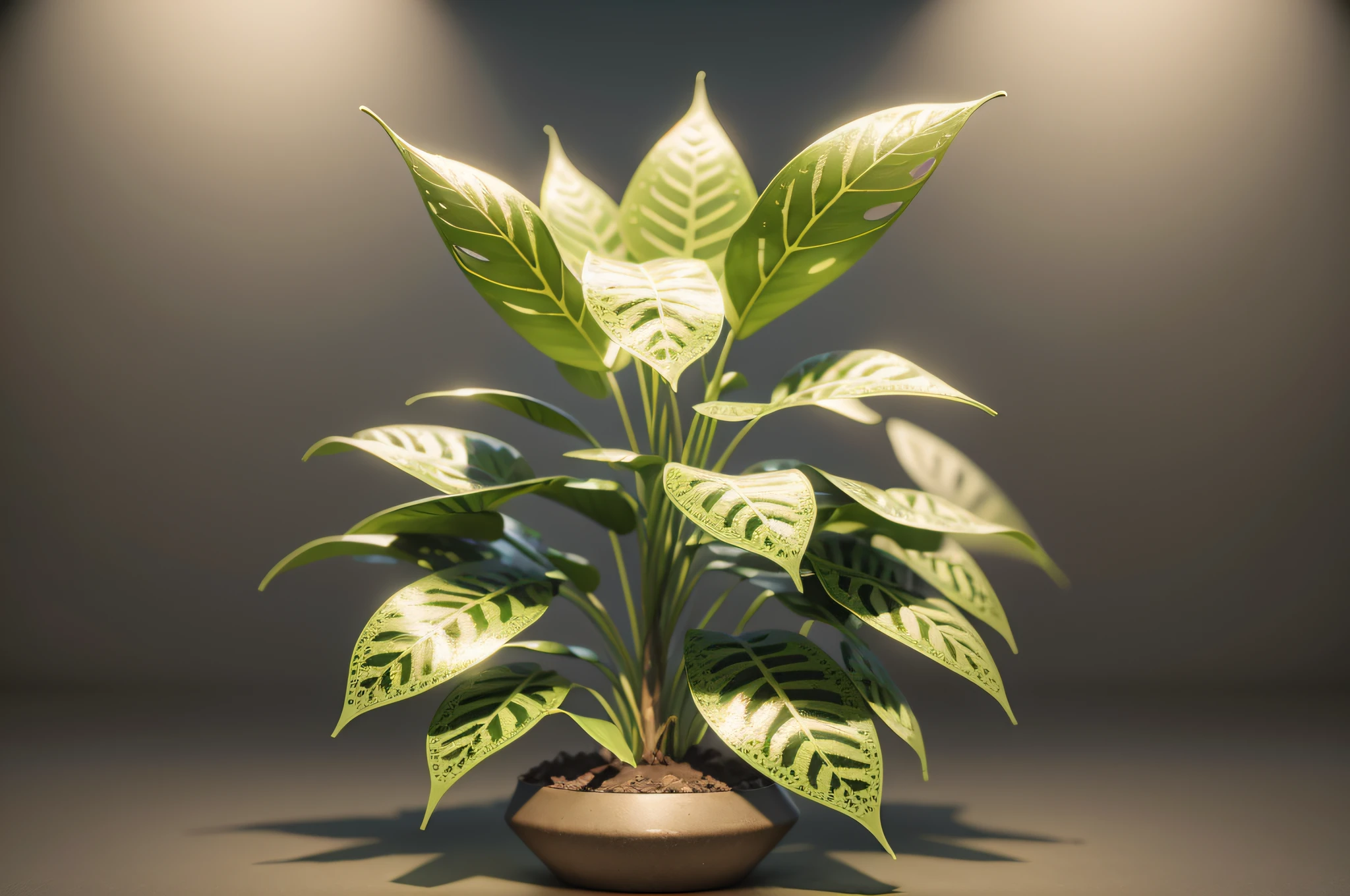 Group of Vernonia Elliptica creeper plant, isolated on transparent background. 3D render. --auto --s2