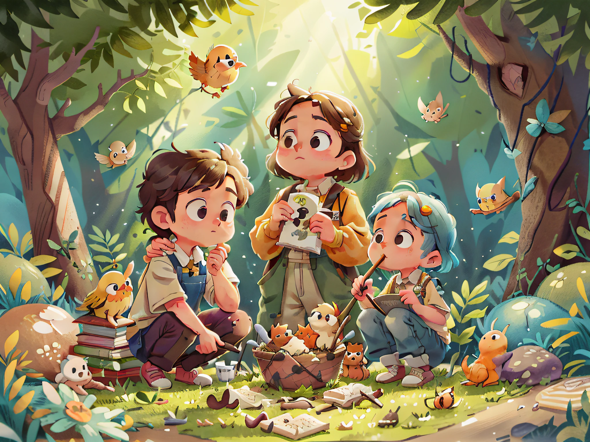 Once, the "Pillipillias" found a baby bird that had fallen from the nest. With care, they built a new nest for the bird and fed it bread crumbs. The twins learned that caring for animals was an act of compassion and respect for God's creation.