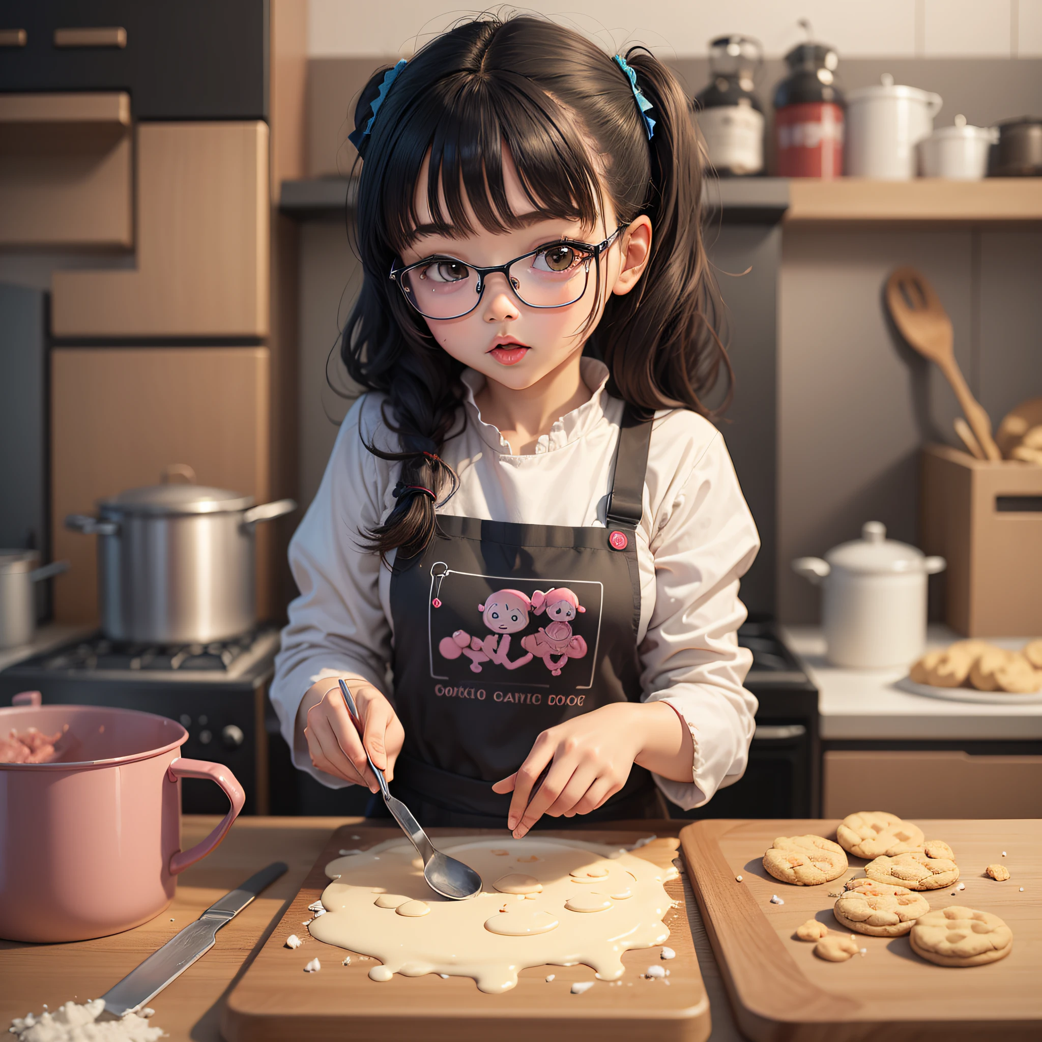 Una shops niña cocinando