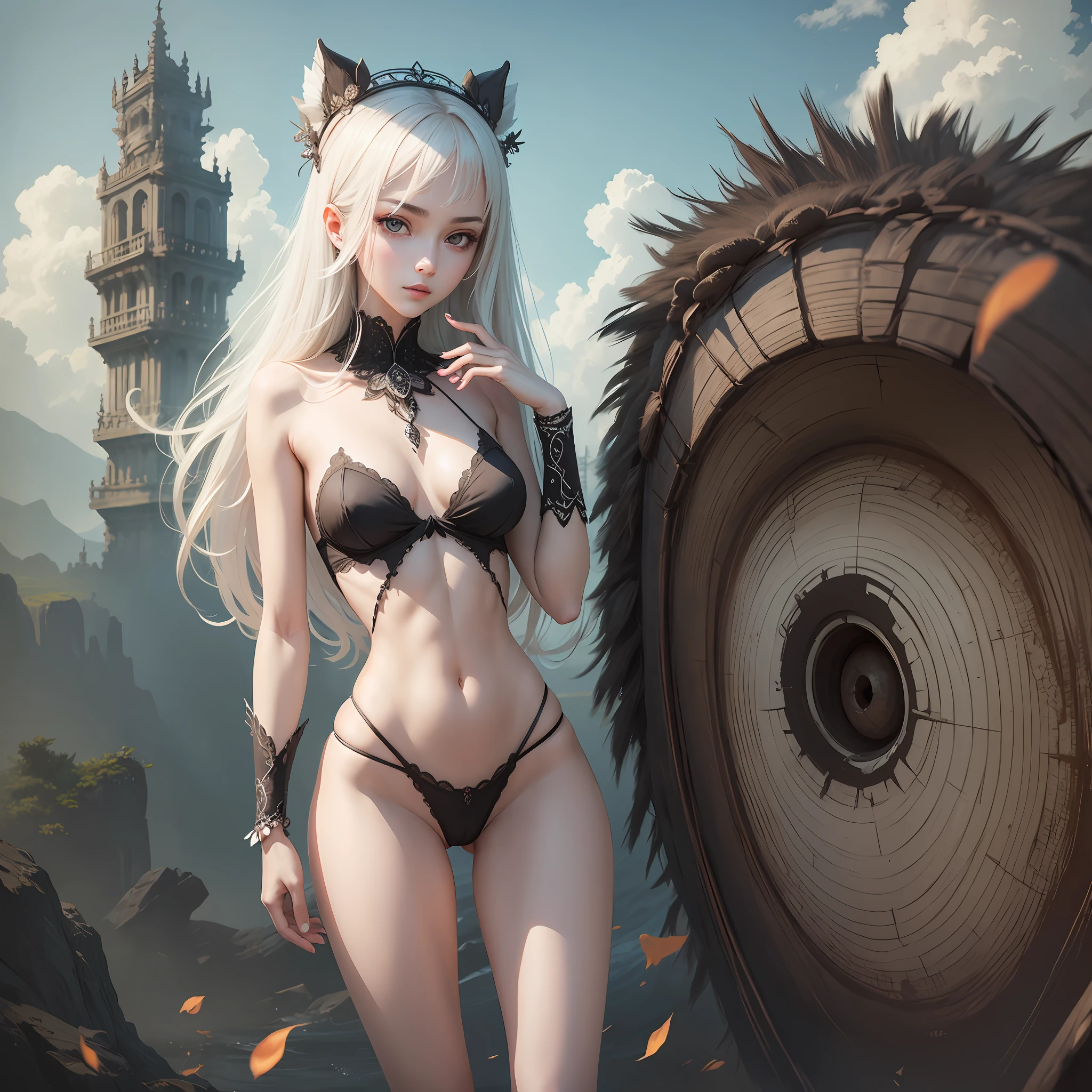 Colossal, bristles, delicate eyes, delicate skin, slender figure, beautiful girl --auto --s2