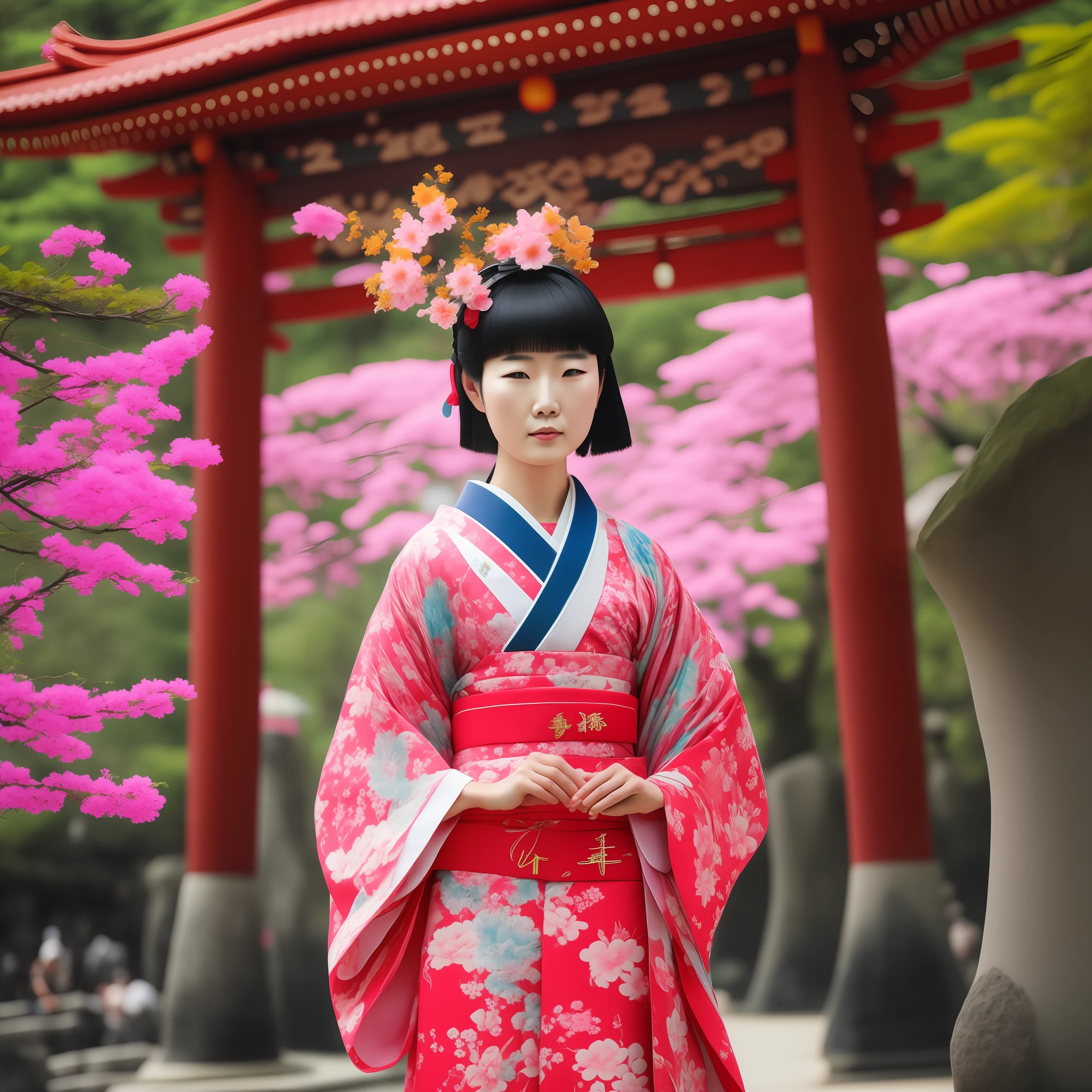 Japan woman, summer fashion, shrine --auto --s2