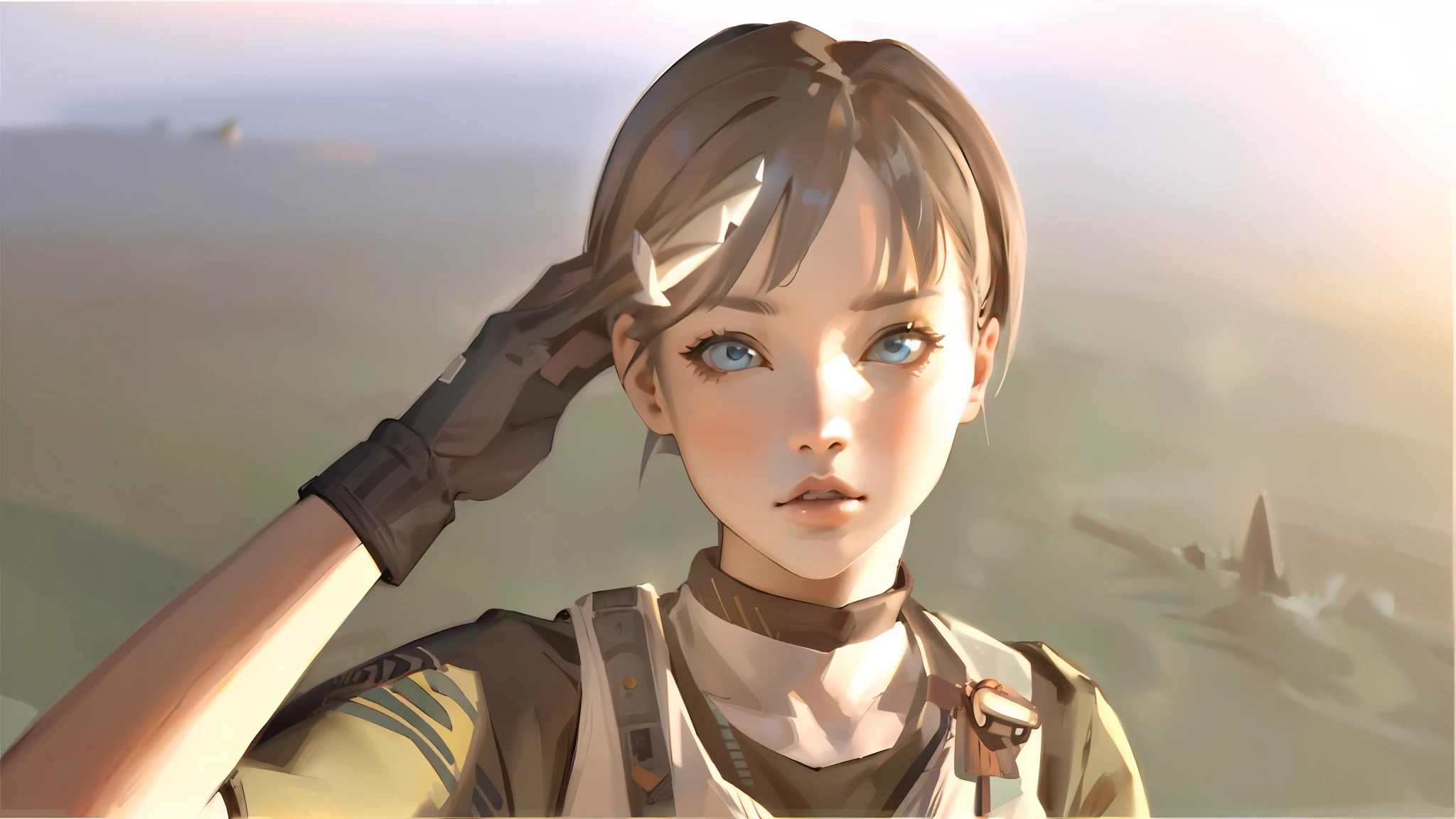 best quality, 4K wallpaper, masterpiece, extremely detailed CG unity 8k wallpaper, extremely detailed eyes, ultra-detailed, intricate details, jppop art style, japanese style, 1girl, Gura, multicolored hair, blue eyes, shark hair ornament, lips, shark tail, shark hair ornament, shark hoodie, looking at viewer, flower object, lampion object, full moon, upper body,