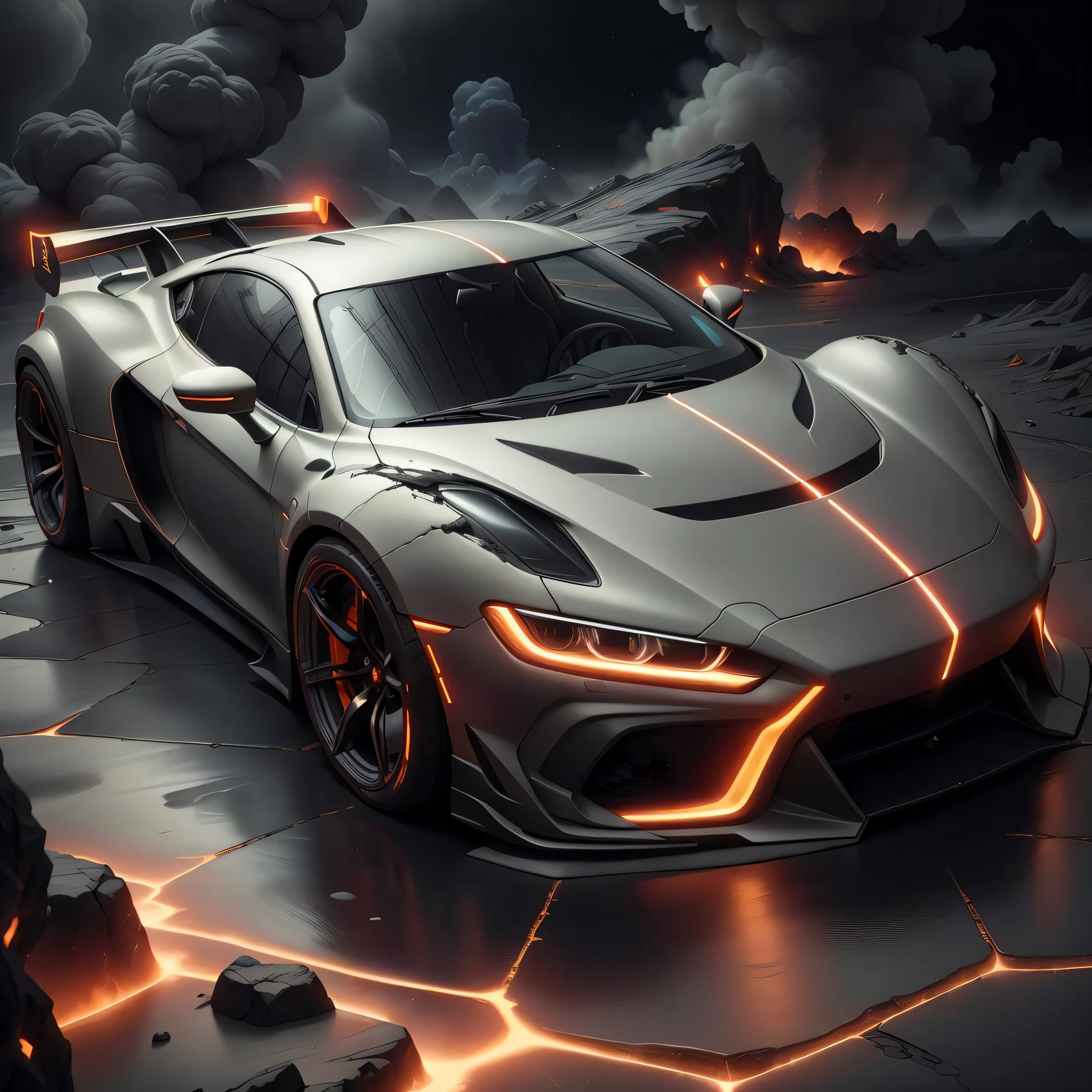MagmaTech, lava ,scifi,
sports car,