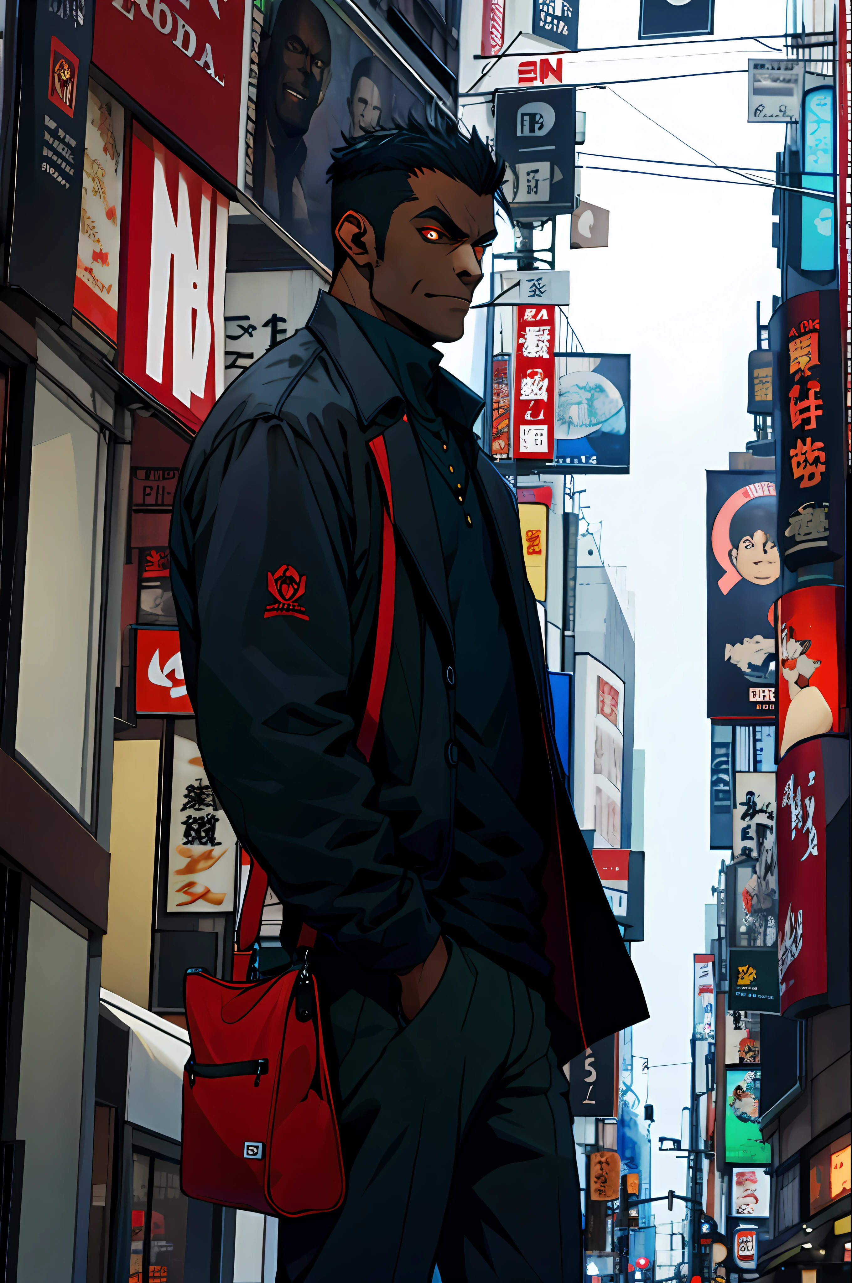 a dark skinned vampire in shibuya