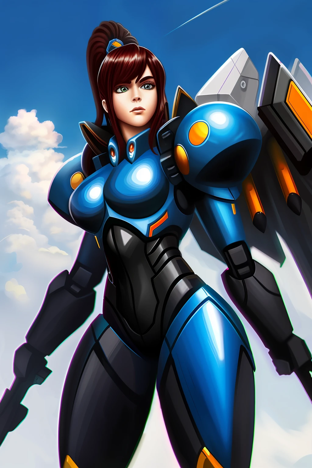 Mech warrior beauty