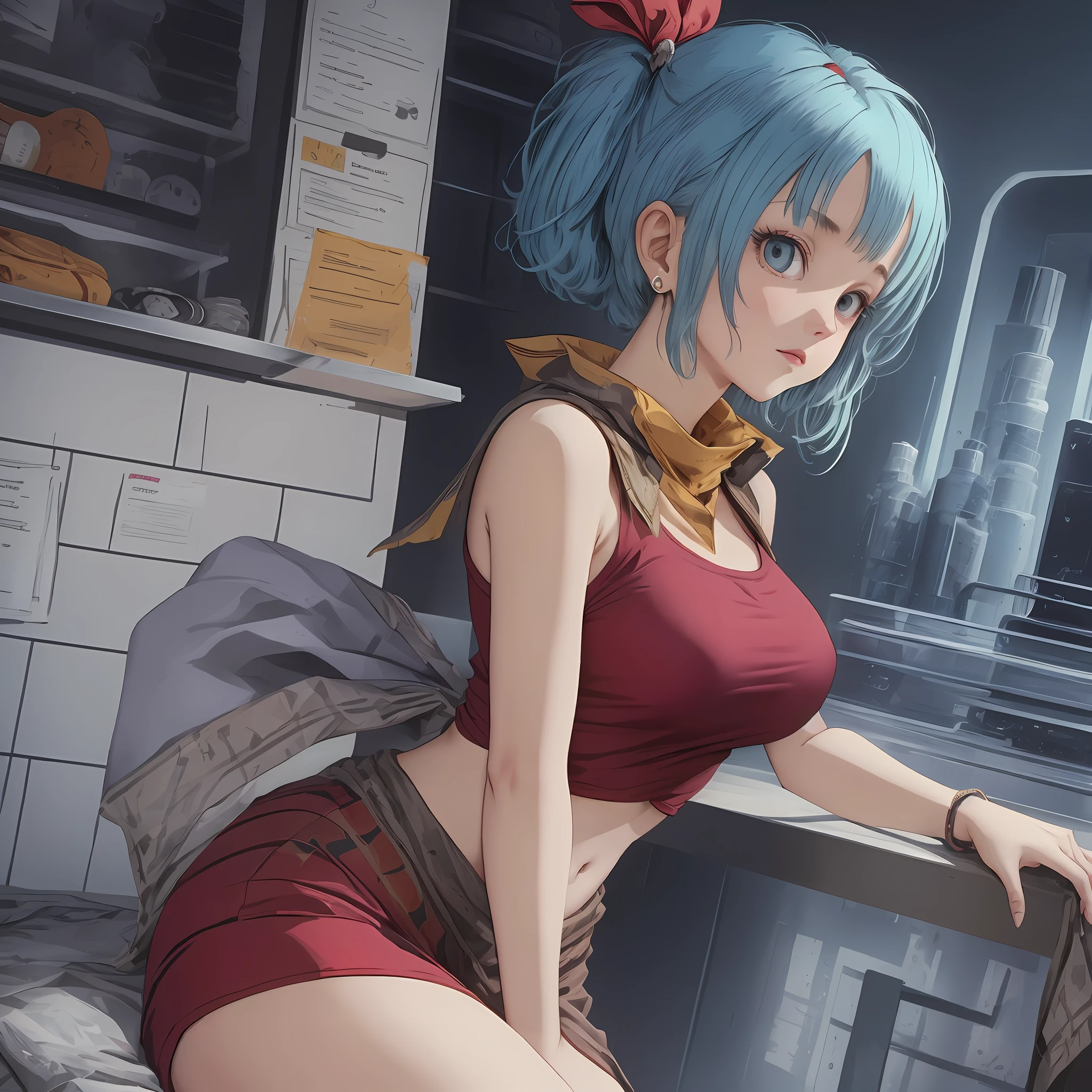 Bulma,short skirt,surtian