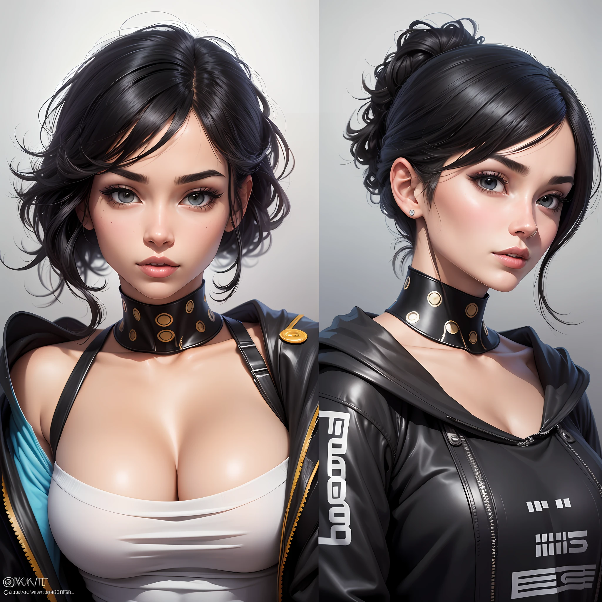 Describe a realistic-looking woman, highlighting her physical characteristics and personality traits. Emphasize your individuality and present it in an authentic and unique way. Remember that beauty can be found in many shapes and sizes, and that personality and inner traits are just as important as outward appearance. Be creative and have fun while creating this realistic character! black hair, Surrealism, 8k, super detail --auto --s2